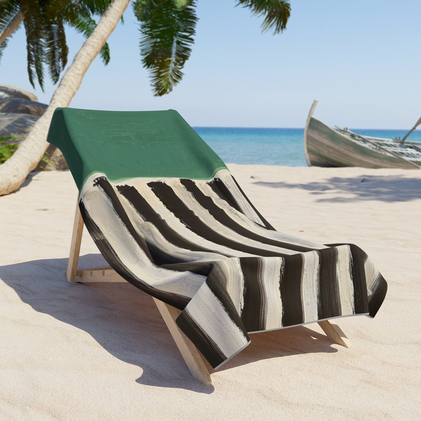 Beach Towel -- Dk Classic Green