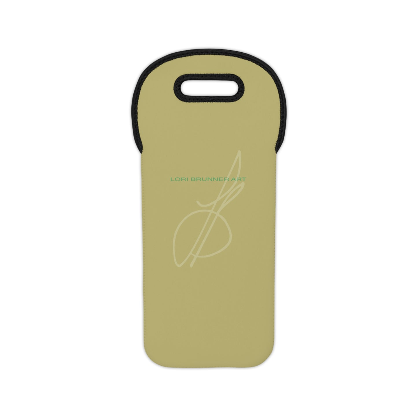 Wine Tote Bag (Light Mustard) from Lori Brunner Art