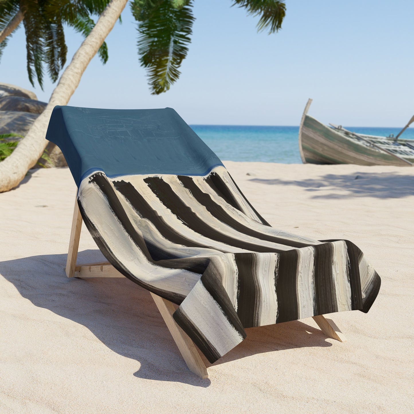 Beach Towel -- Classic Blue