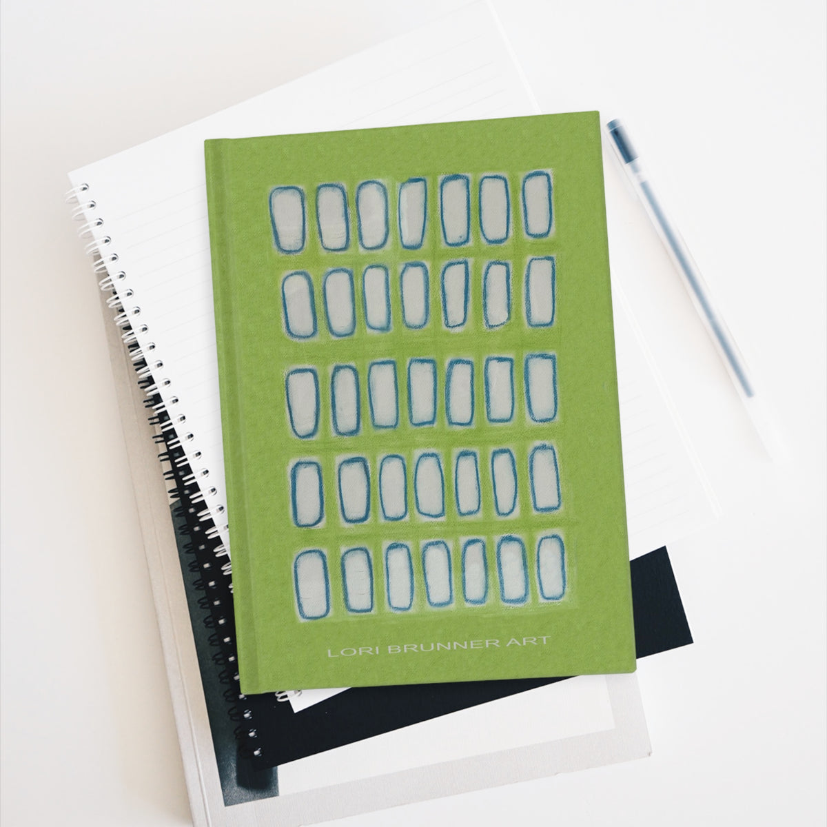 Journal - (Green Windows) by Lori Brunner Art - blank pages inside