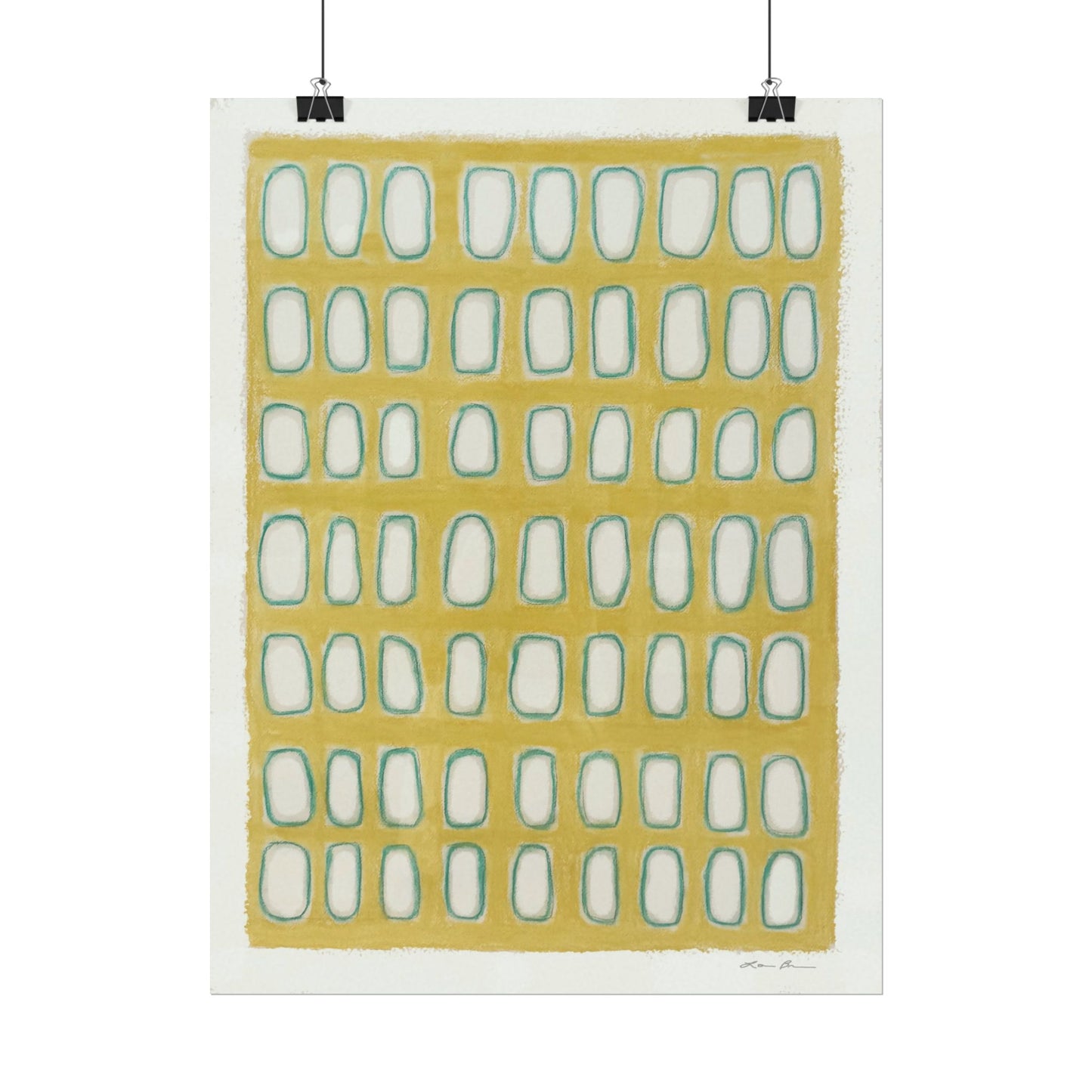 Yellow Windows Print 12x16" and 22"x30" by Lori Brunner