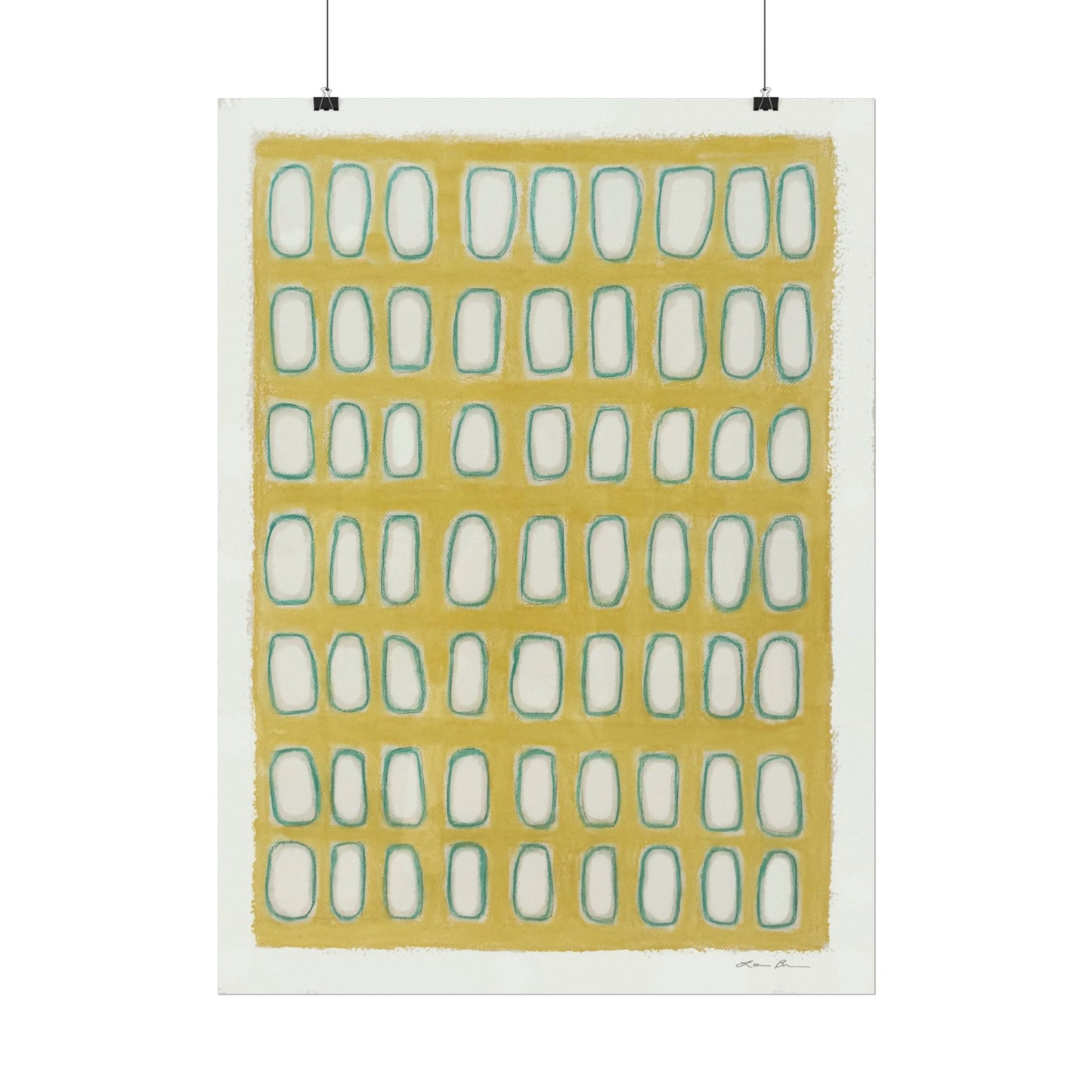 Yellow Windows Print 12x16" and 22"x30" by Lori Brunner