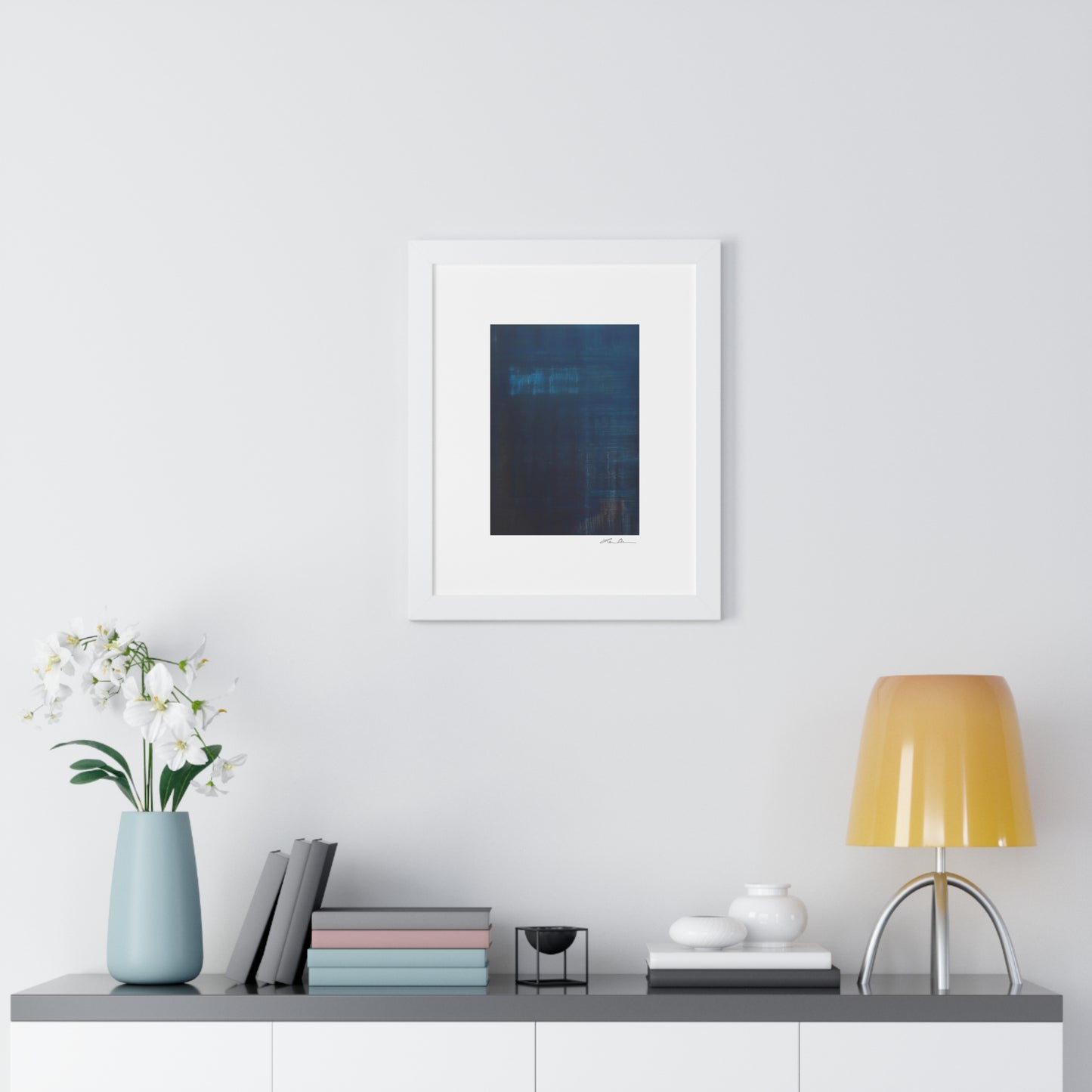 Framed Print by Lori Brunner Art | 'Indigo Vista' 16"x20"