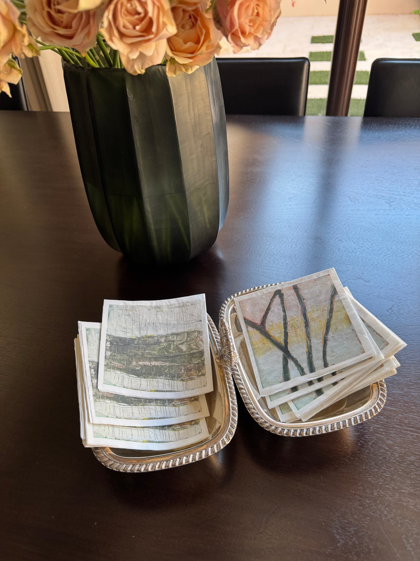 Artful Cocktail Napkins--Saguaro I
