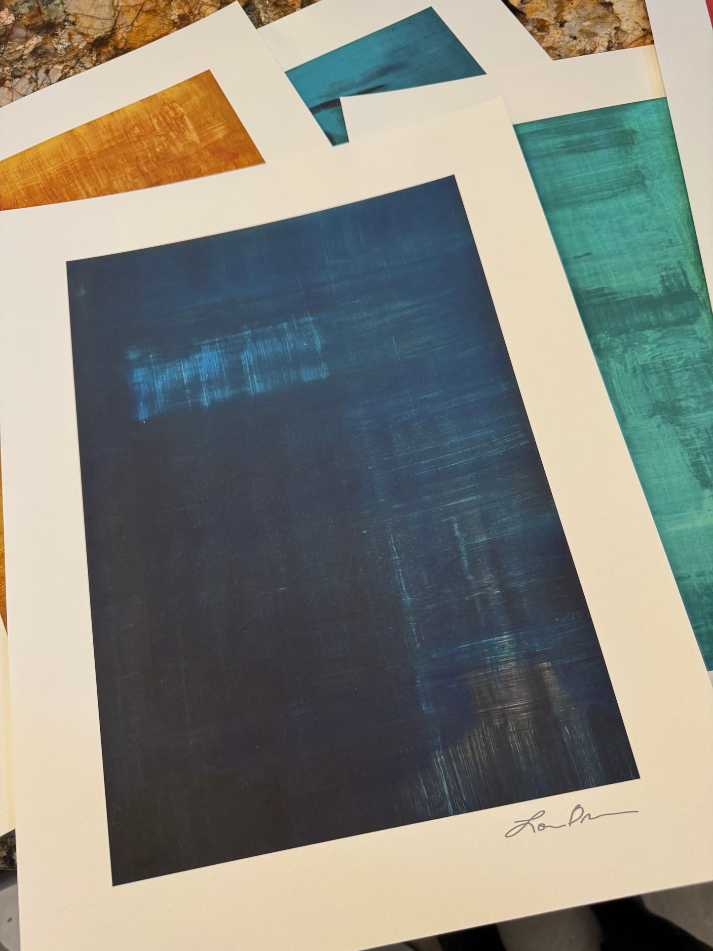 Print--'Blue No. 6' (flat)