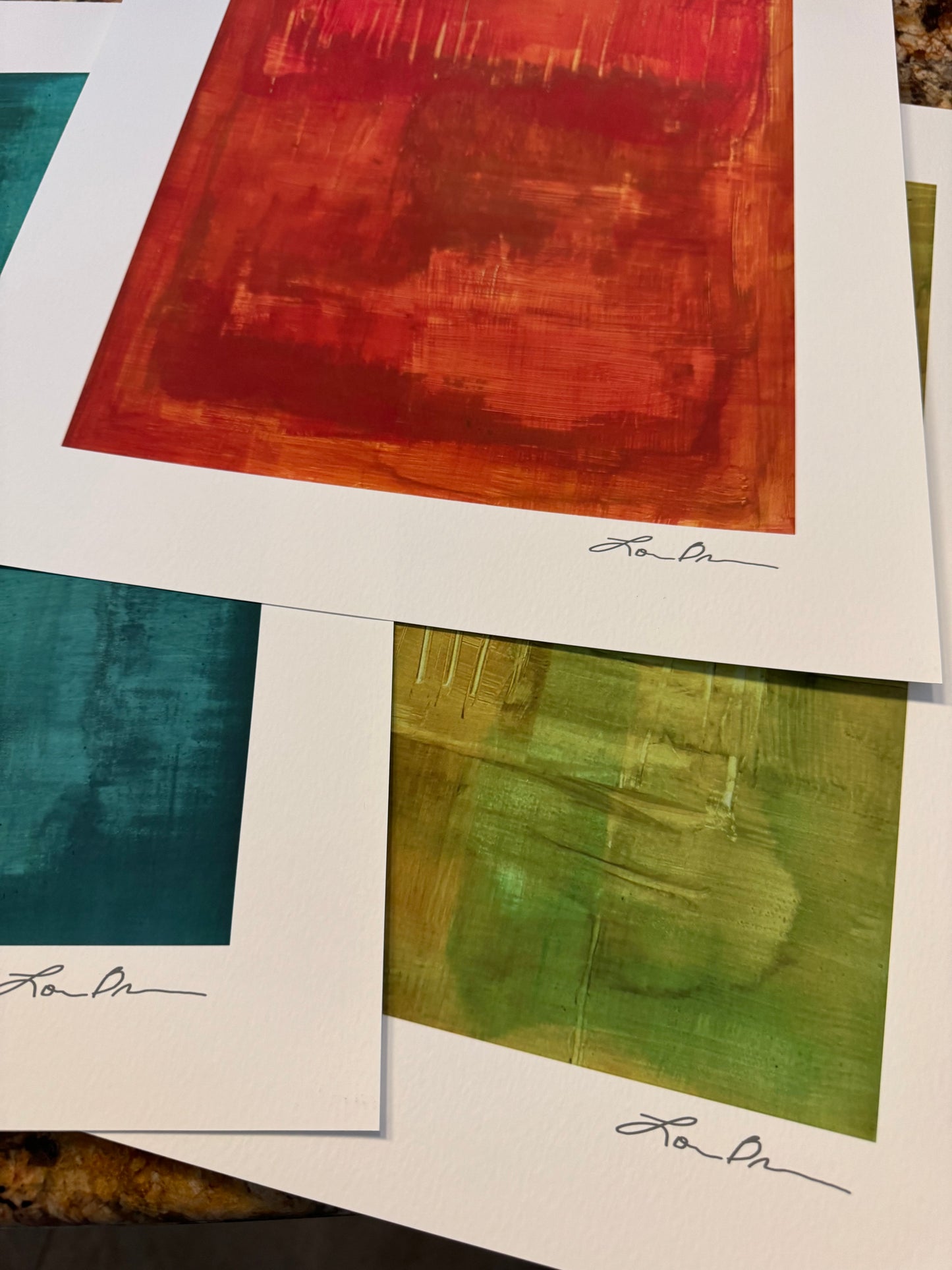 Print--'Teal No. 2' (flat)