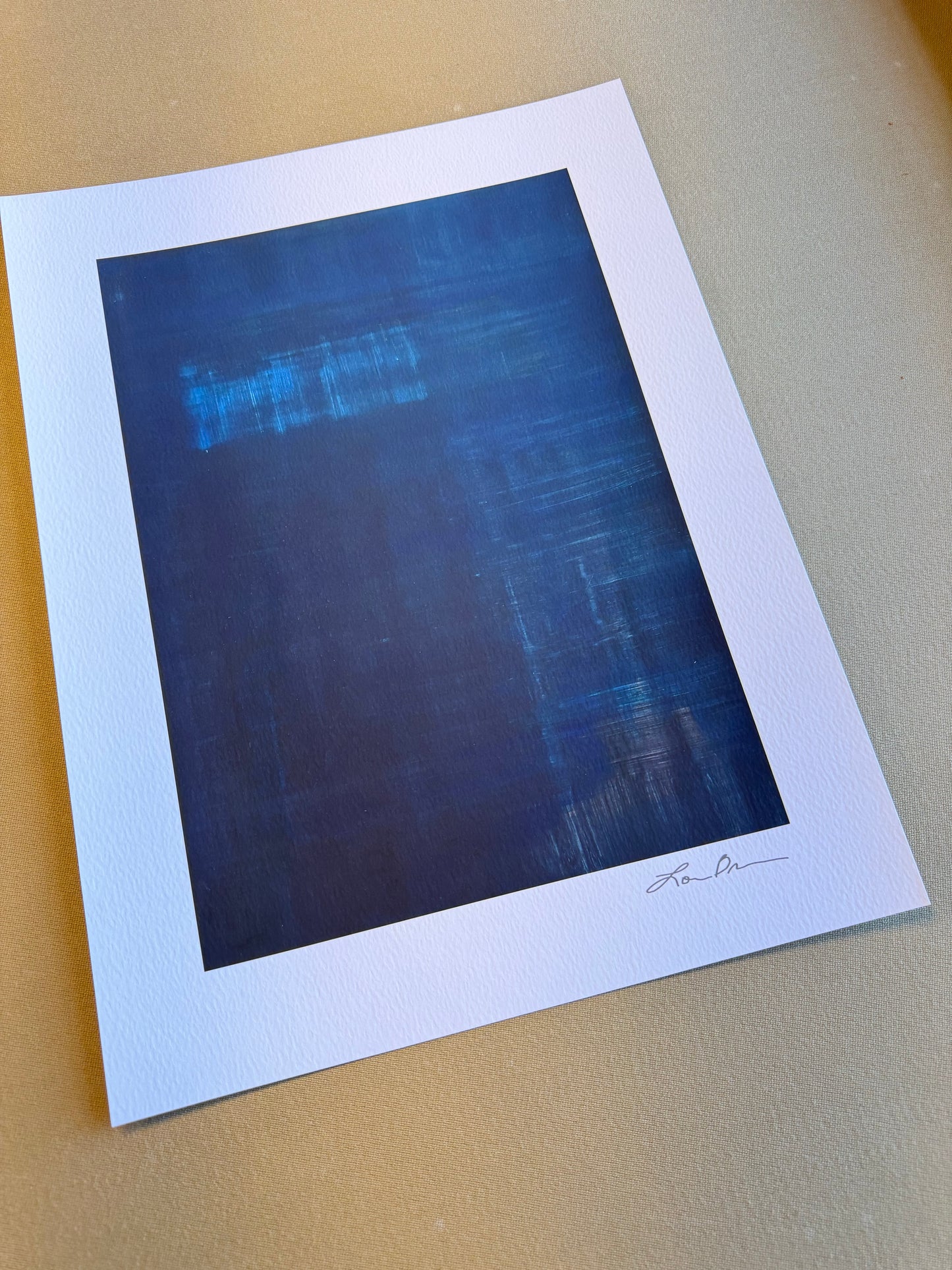 Print--'Blue No. 6' (flat)