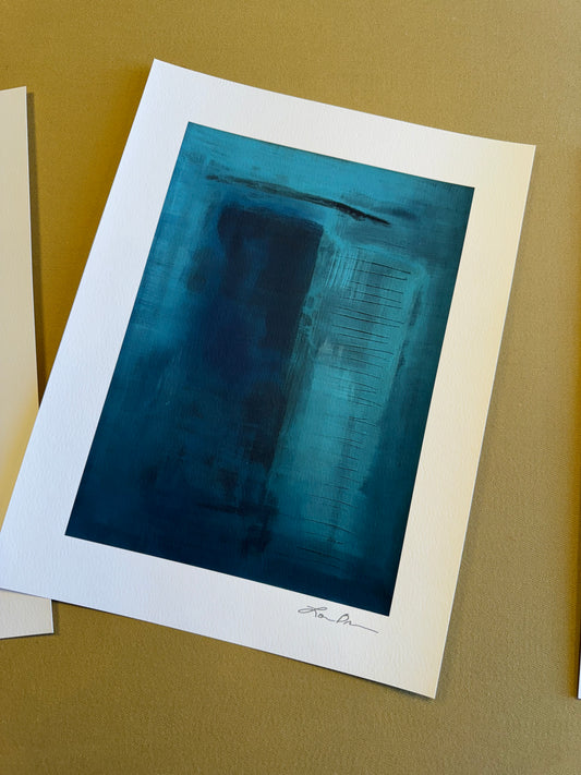 Print--'Teal No. 2' (flat)