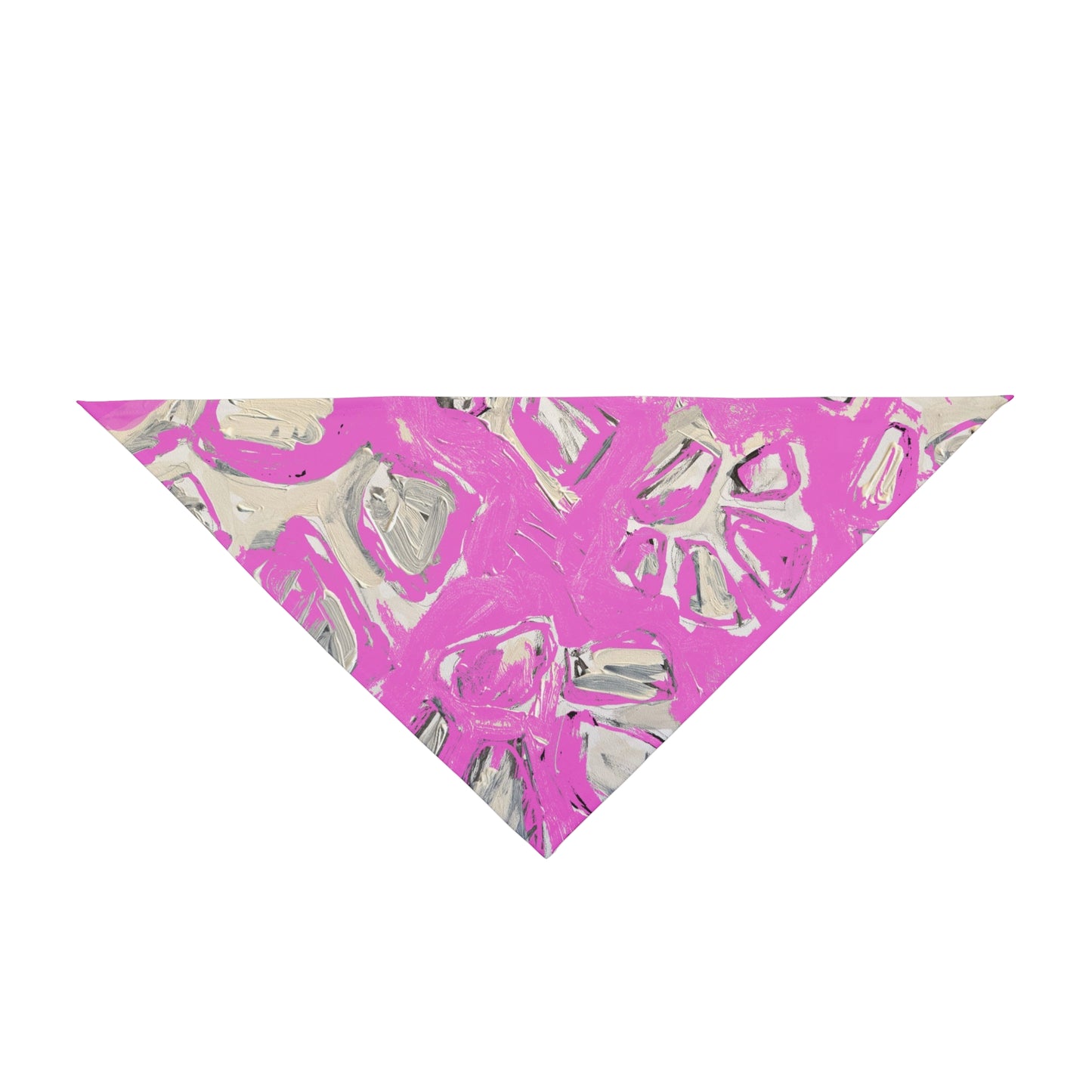 Artist-designed pink pet bandana by Lori Brunner Art