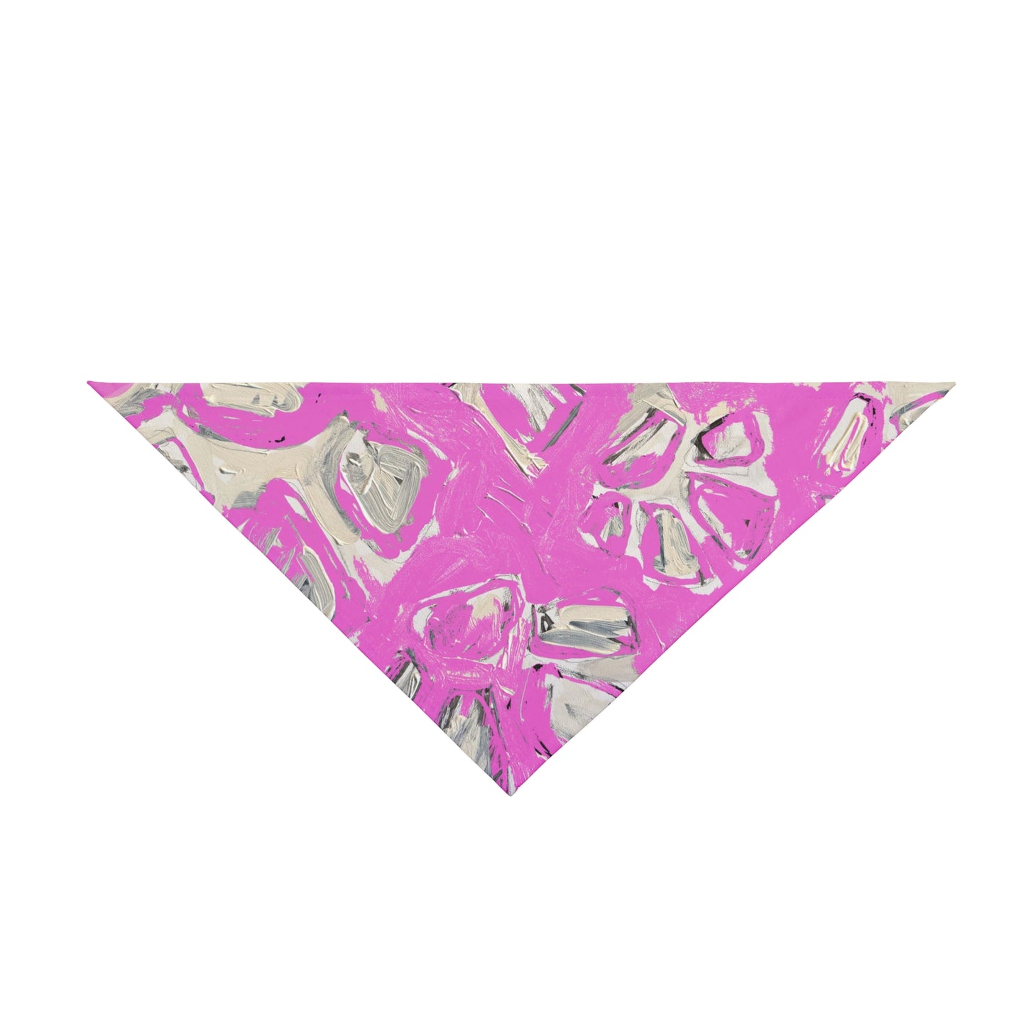 Artist-designed pink pet bandana by Lori Brunner Art