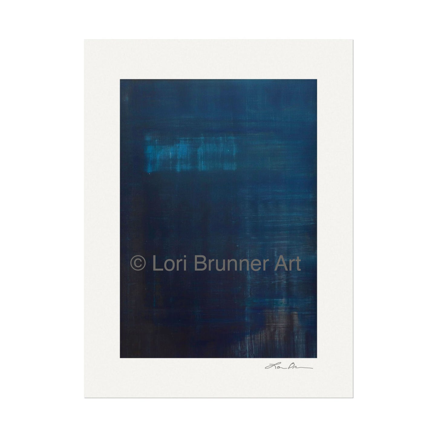 Print by Lori Brunner Art | 'Indigo Vista' (unframed)