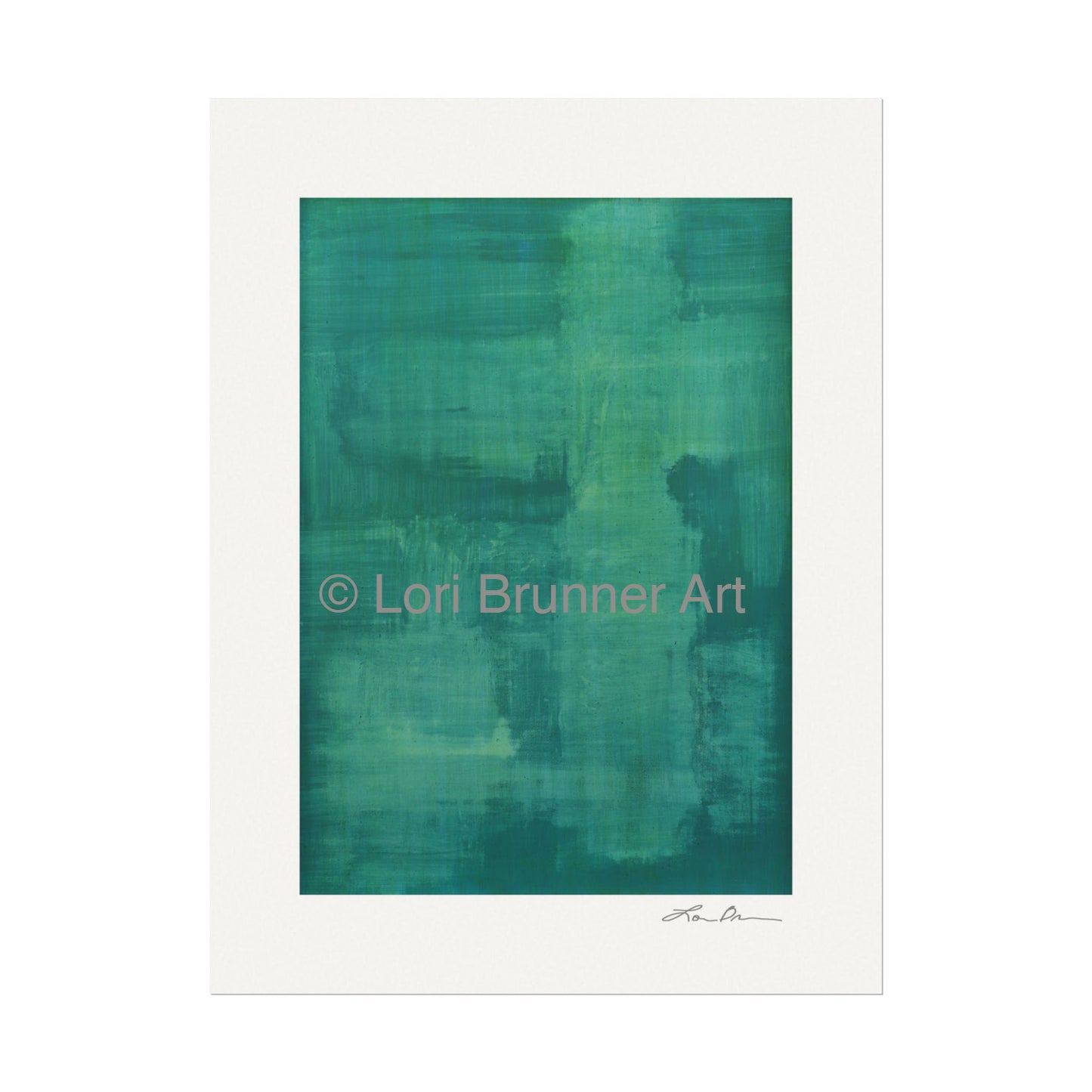 Print--'Green No. 4' (flat)
