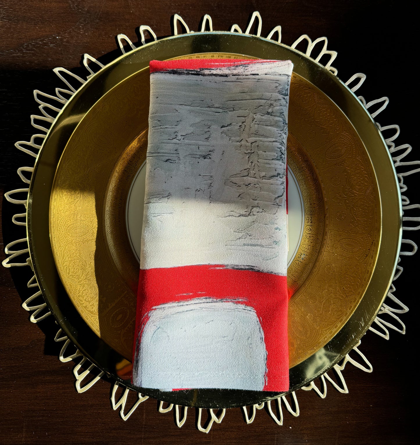 Napkins, 4-set (red)