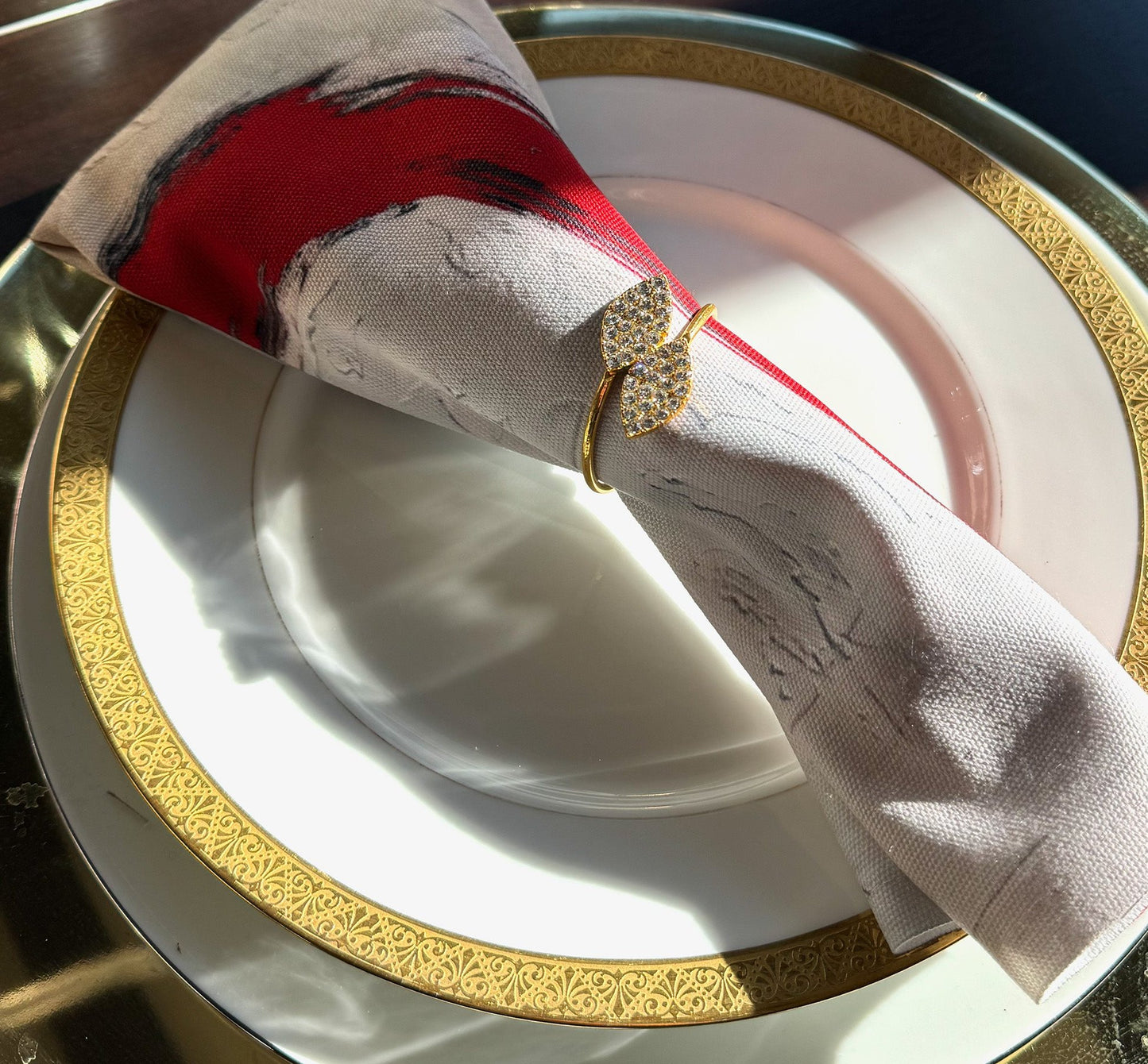 Napkins, 4-set (red)