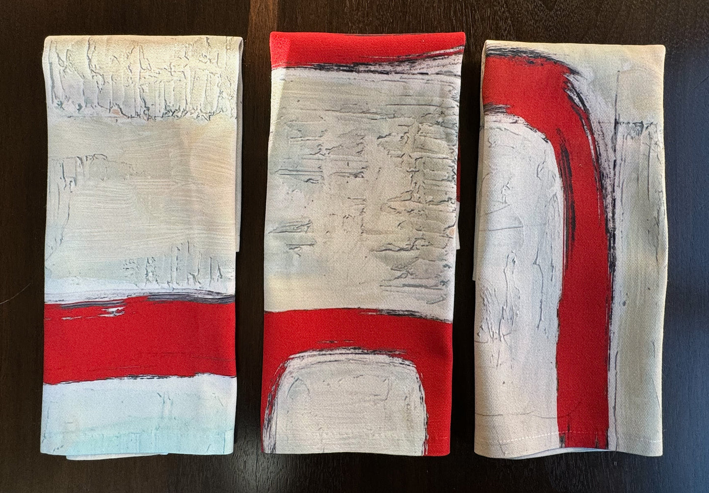 Napkins, 4-set (red)