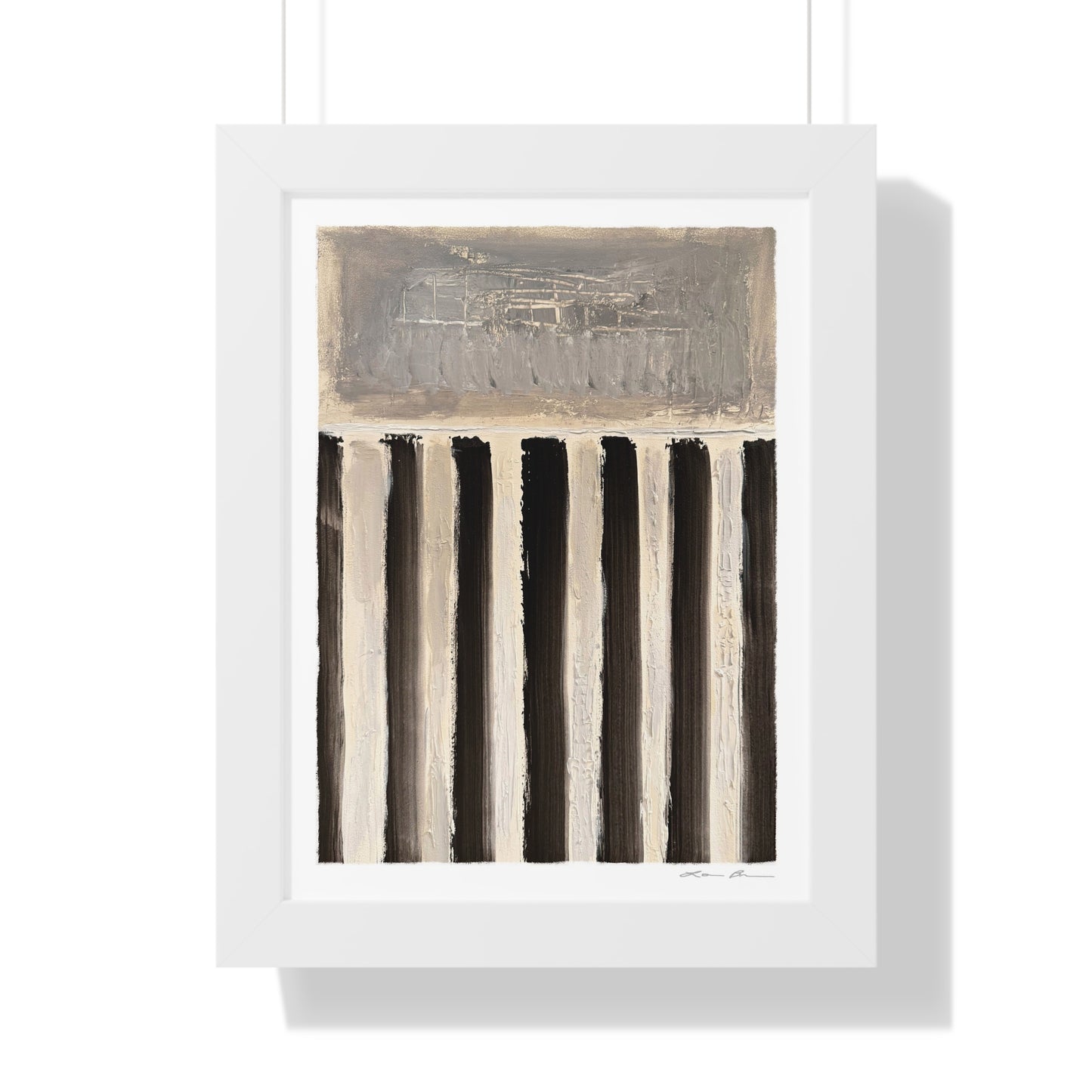 Framed Print by Lori Brunner Art | 'Swim Lanes', 12"x16" and 16"x20" - Three frame choices