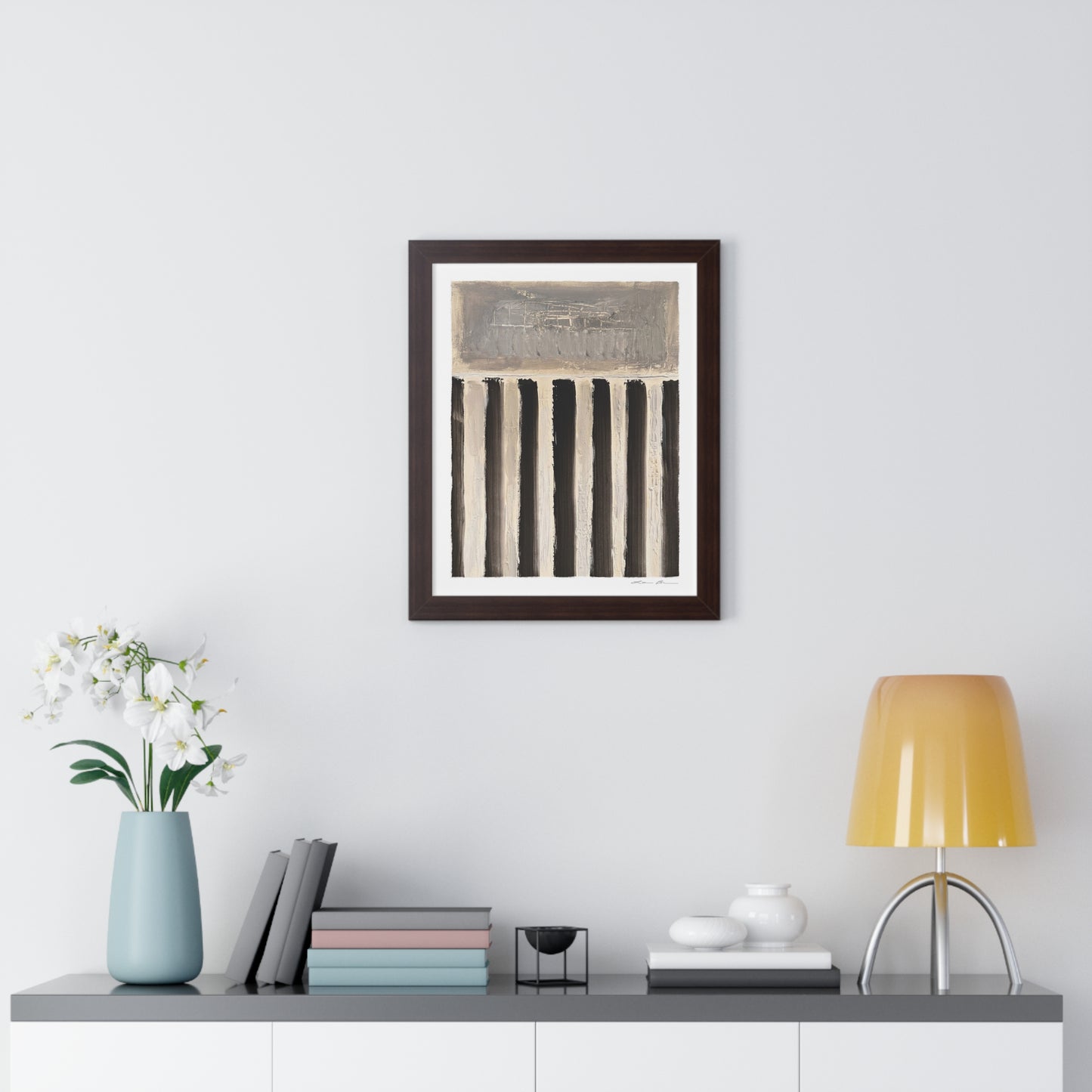 Framed Print by Lori Brunner Art | 'Swim Lanes', 12"x16" and 16"x20" - Three frame choices