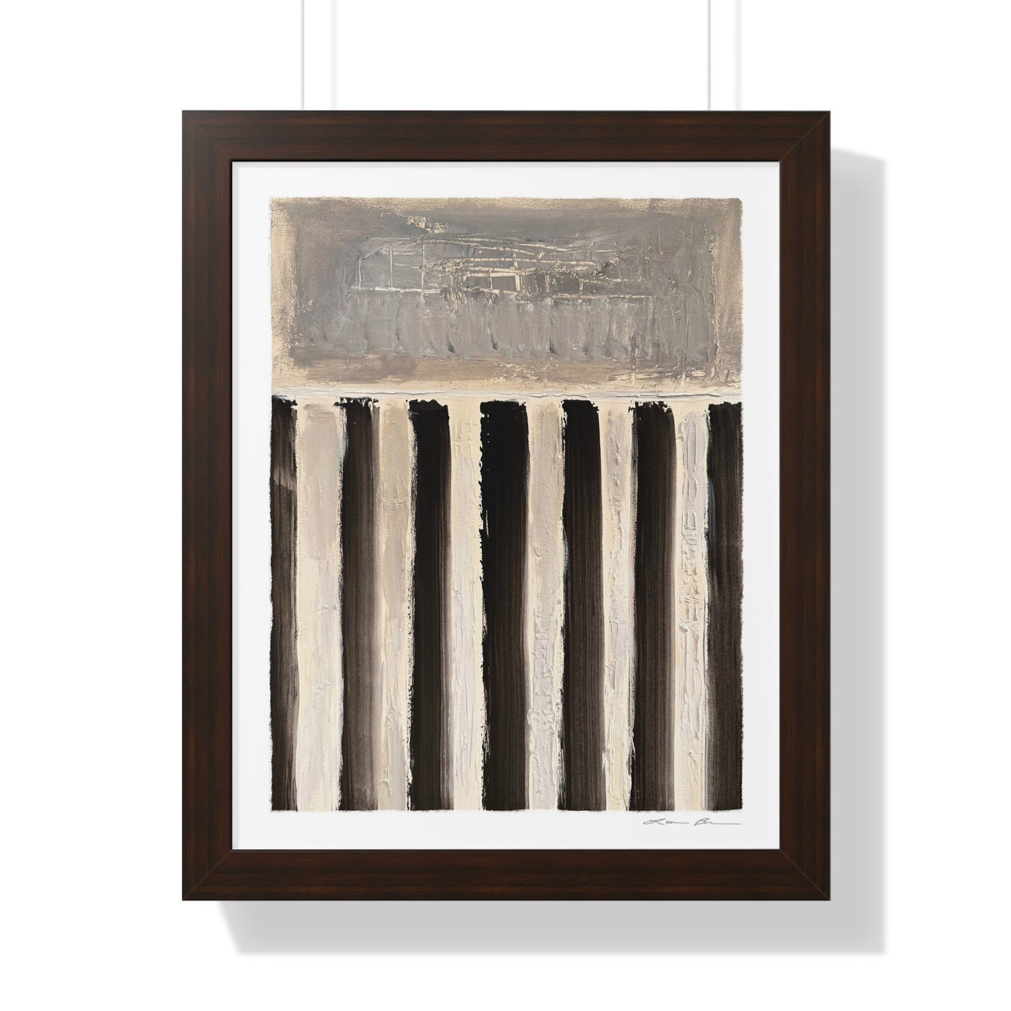 Framed Print by Lori Brunner Art | 'Swim Lanes', 12"x16" and 16"x20" - Three frame choices