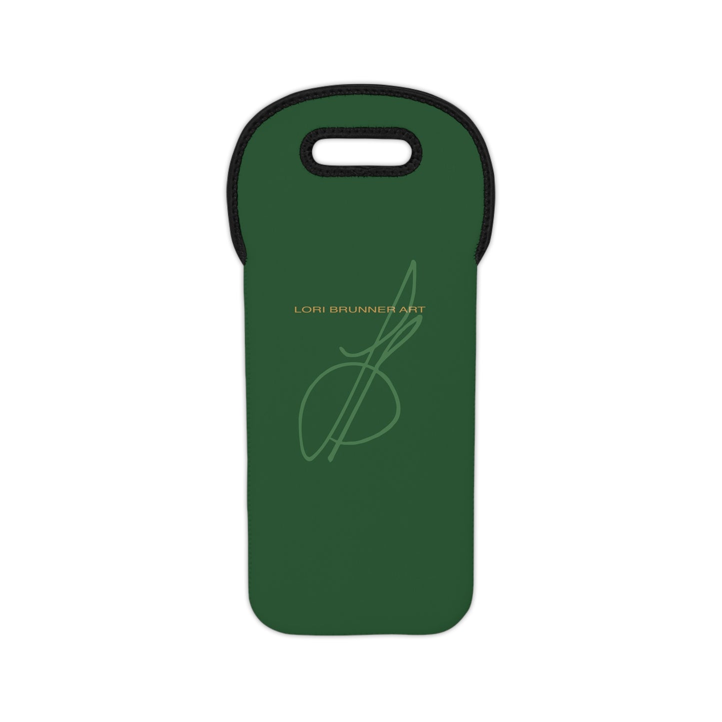 Wine Tote Bag (Dark Green) from Lori Brunner Art