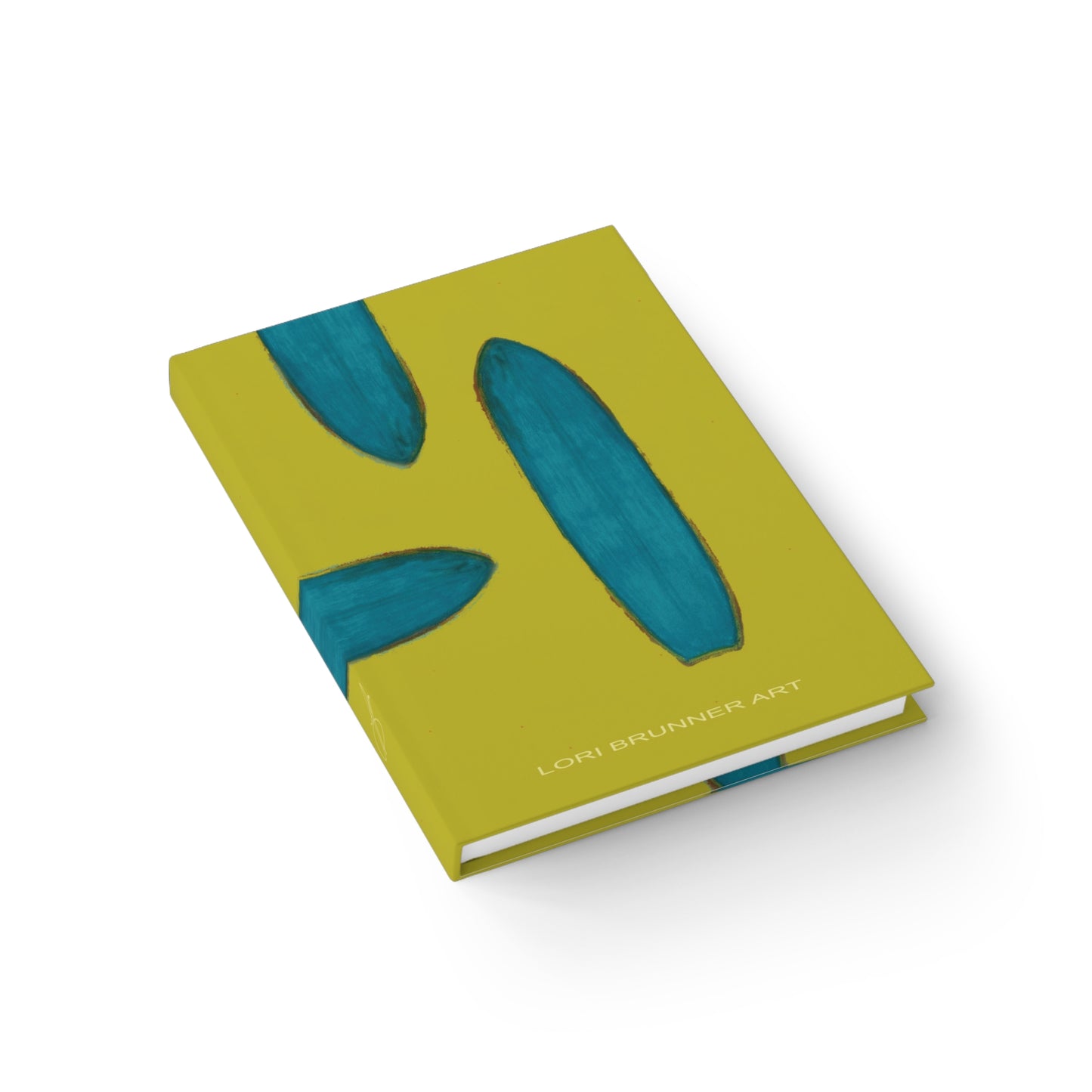 Journal - With artful cover (Yellow Surfboards) by Lori Brunner Art - blank pages inside