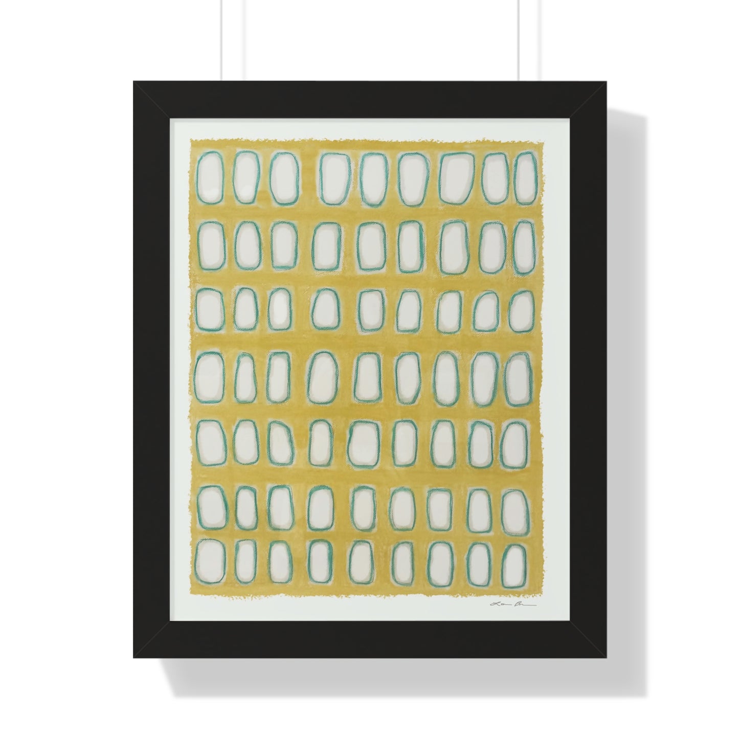 Framed Print by Lori Brunner Art | 'Yellow Windows', 12"x16" and 16"x20" - Three frame choices
