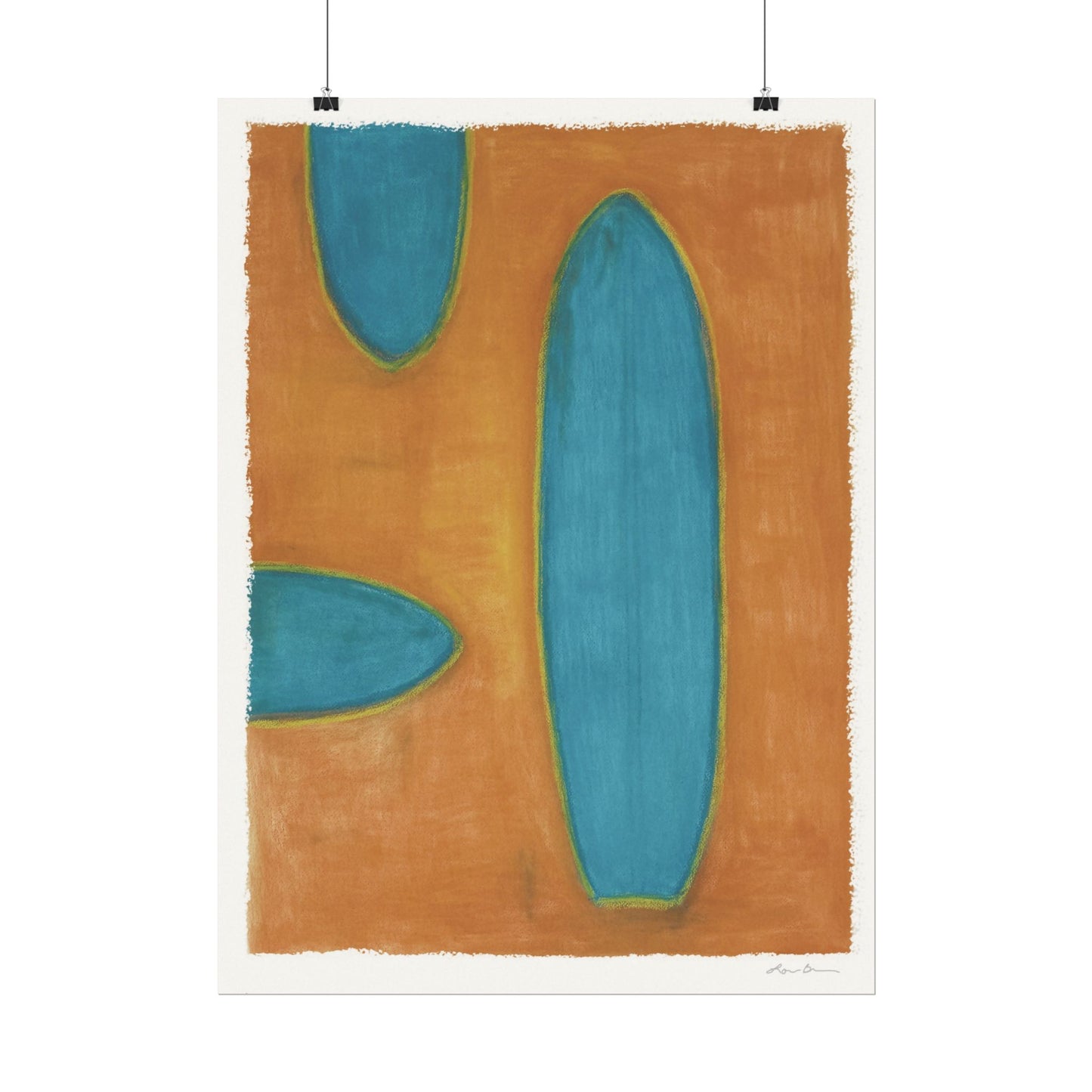 Surf Boards Print 12x16" and 22"x30" by Lori Brunner