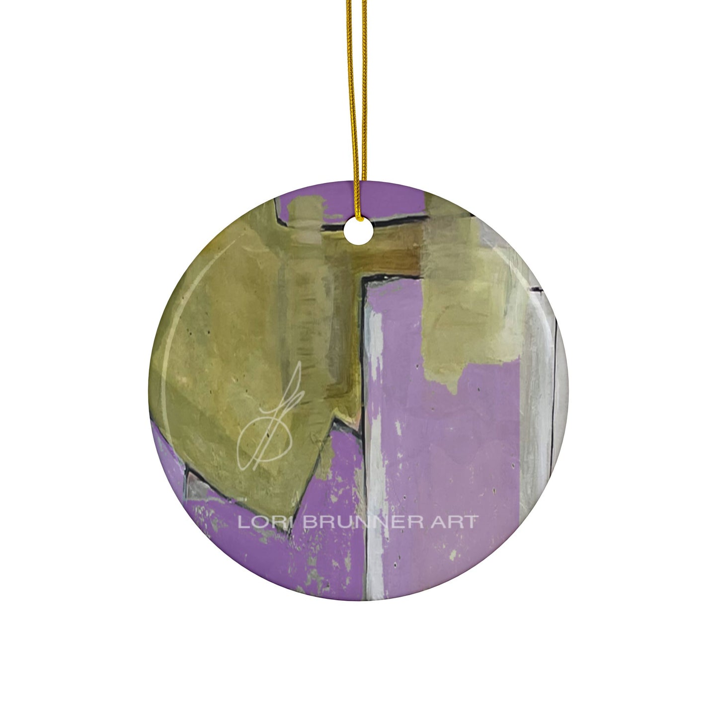 Ceramic Ornament | Lavender Field by Lori Brunner Art