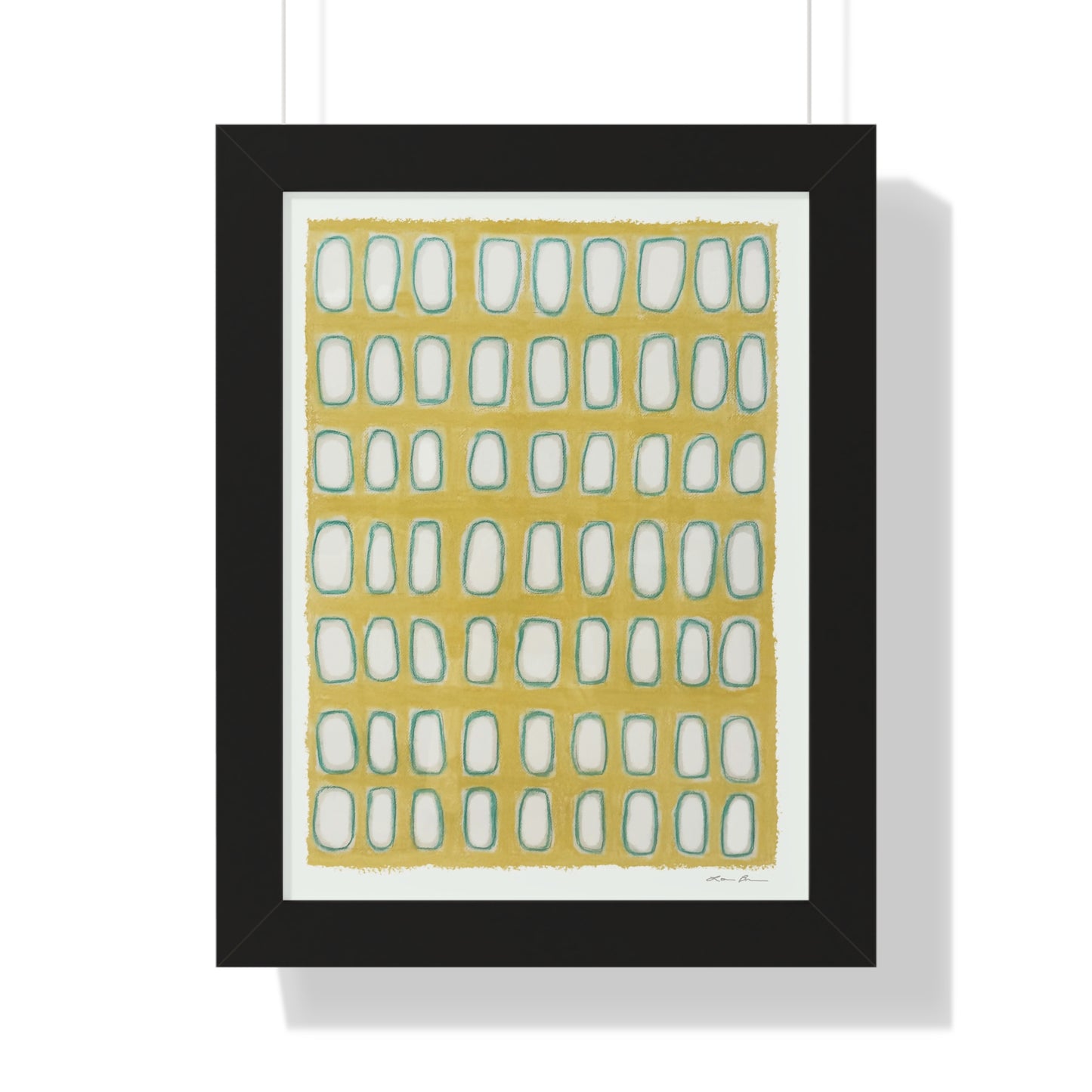Framed Print by Lori Brunner Art | 'Yellow Windows', 12"x16" and 16"x20" - Three frame choices
