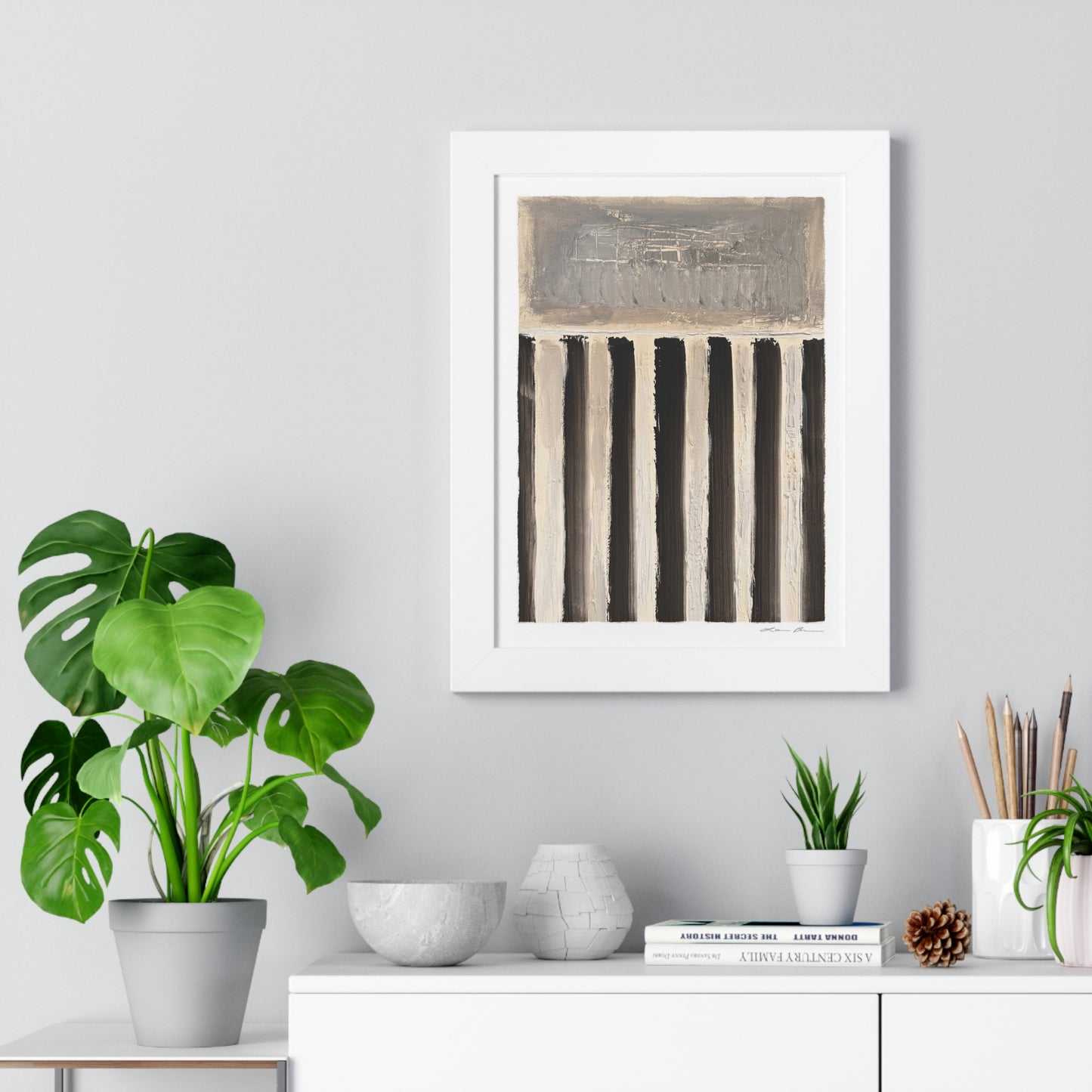 Framed Print by Lori Brunner Art | 'Swim Lanes', 12"x16" and 16"x20" - Three frame choices