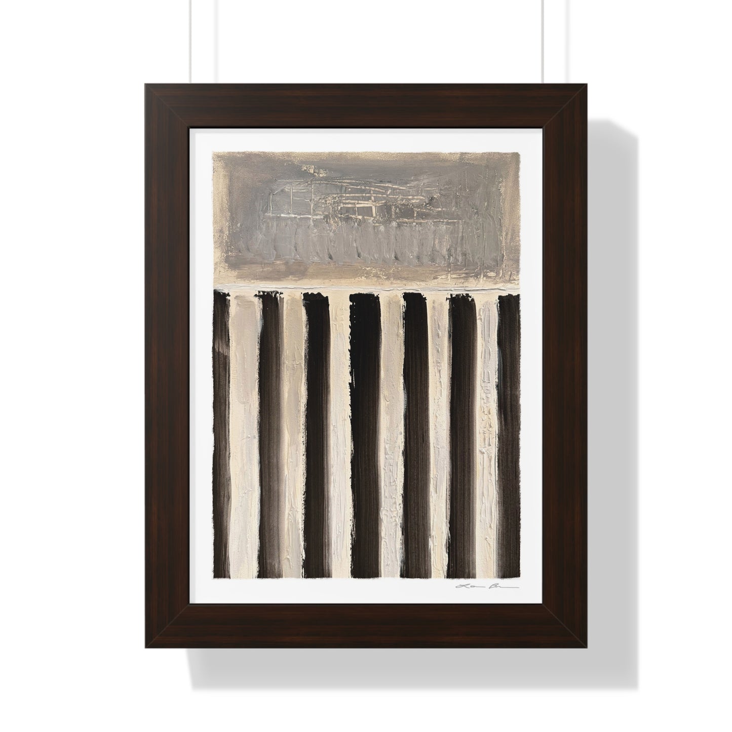 Framed Print by Lori Brunner Art | 'Swim Lanes', 12"x16" and 16"x20" - Three frame choices