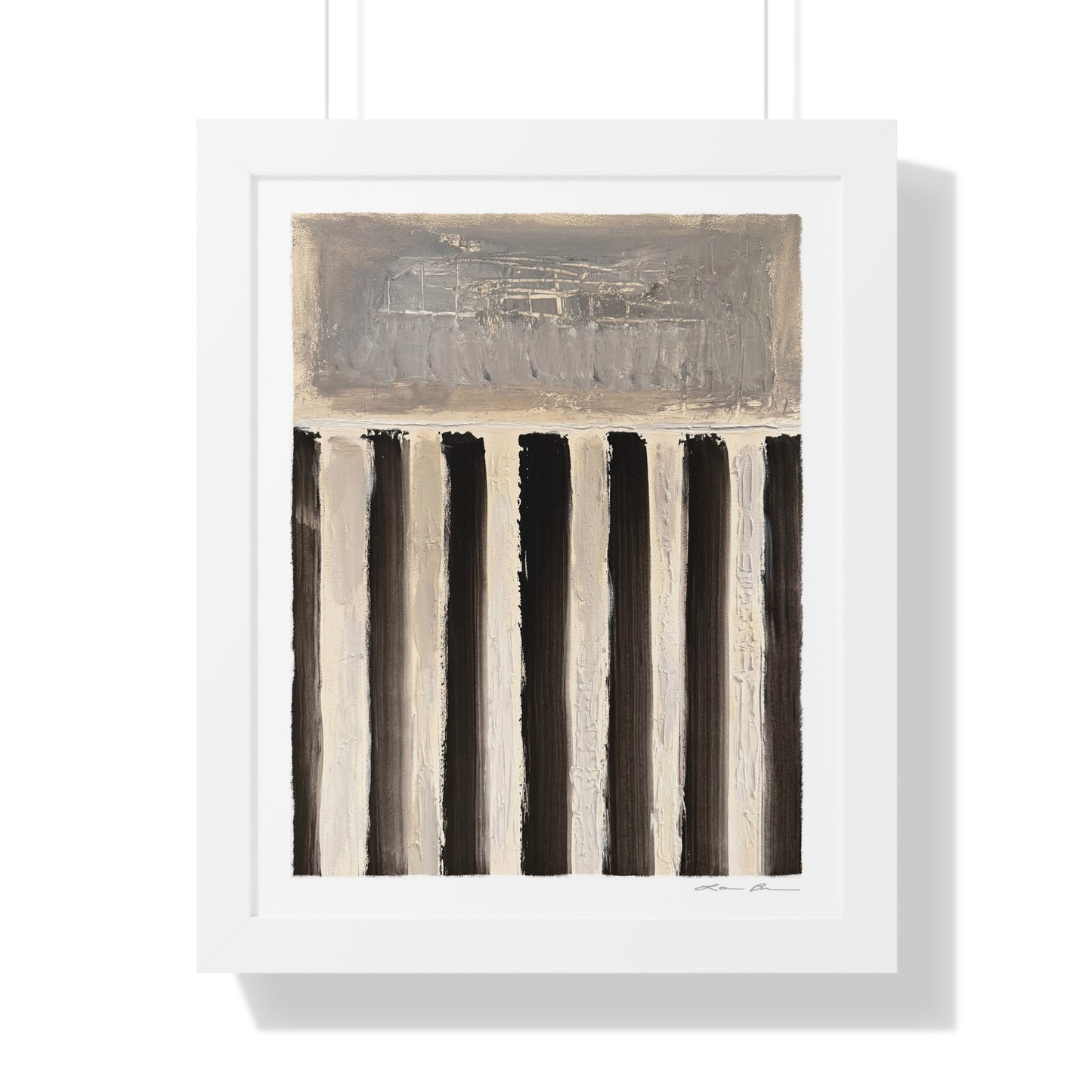 Framed Print by Lori Brunner Art | 'Swim Lanes', 12"x16" and 16"x20" - Three frame choices