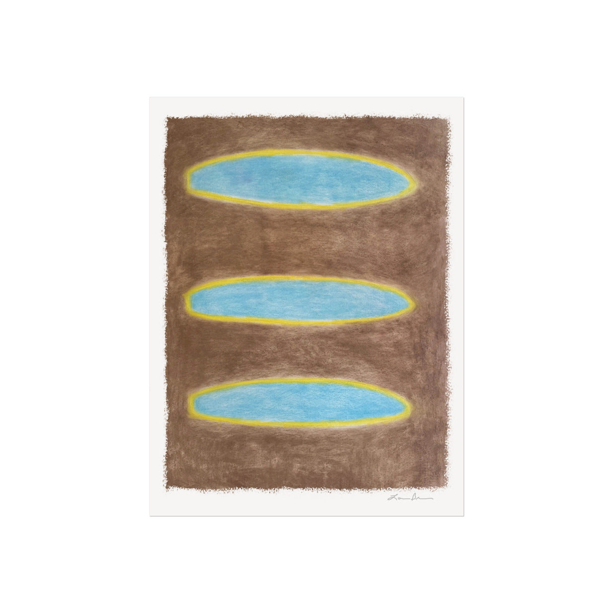 (Framed) Aqua & Brown Surfboards Print 34"x28"--IN-STORE-ONLY