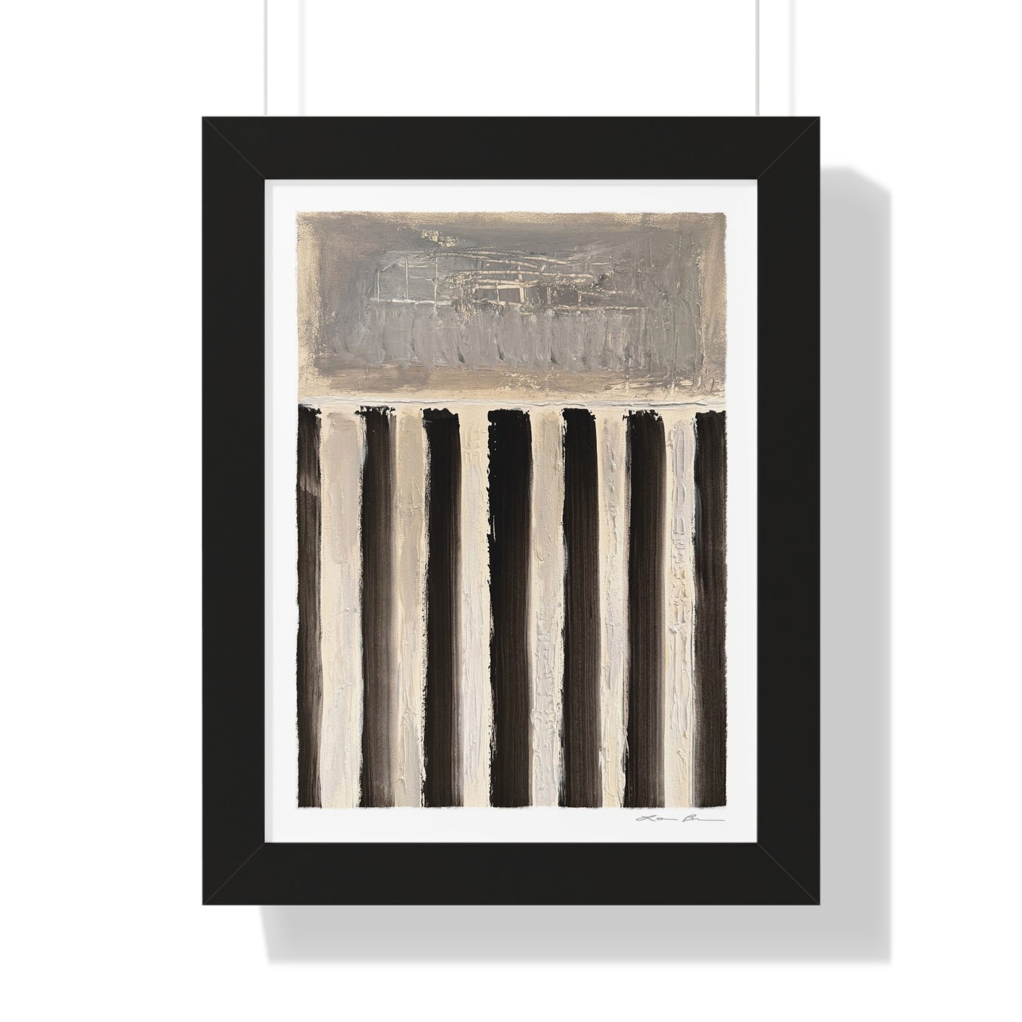 Framed Print by Lori Brunner Art | 'Swim Lanes', 12"x16" and 16"x20" - Three frame choices