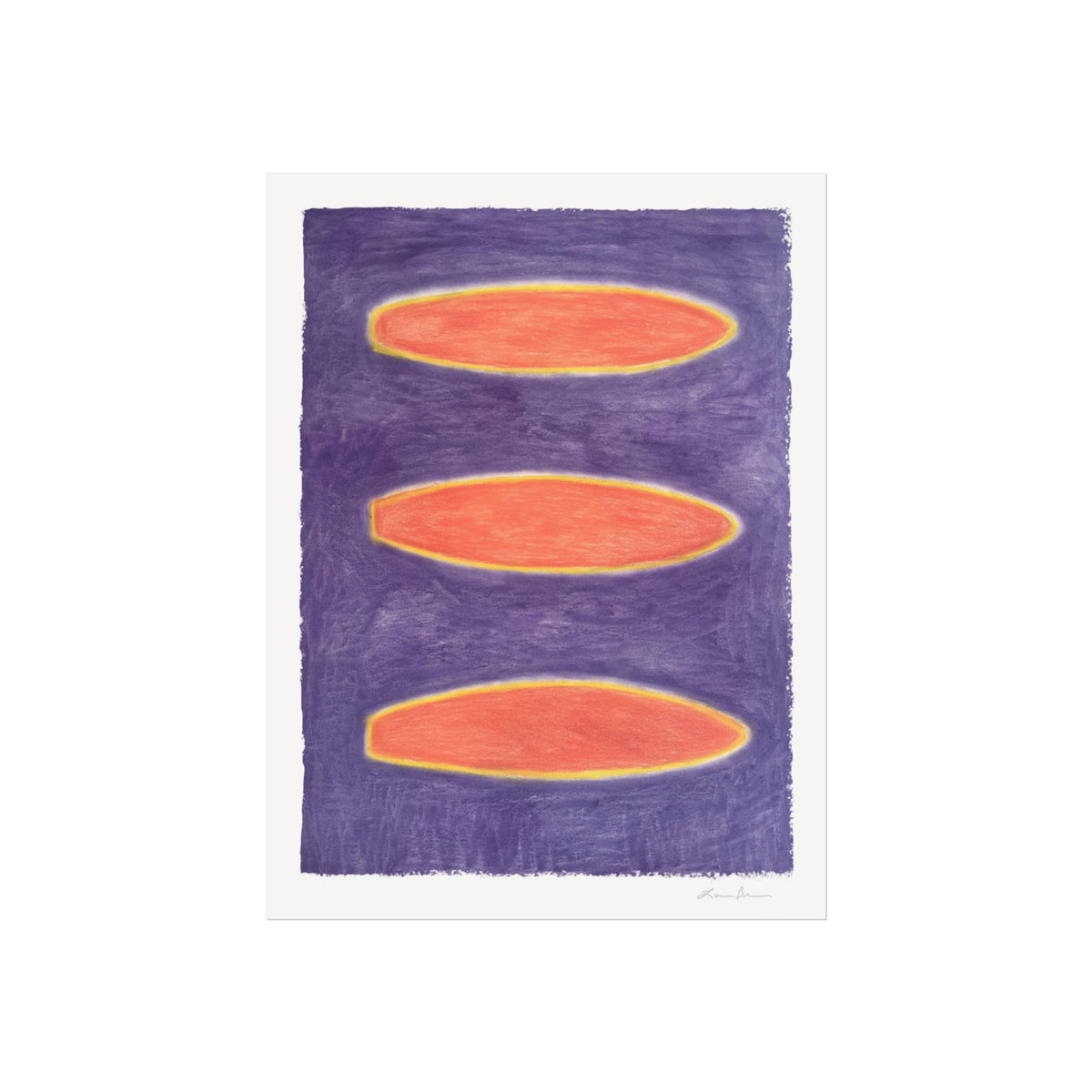 Orange & Dk Purple Surfboards--24" x 18"