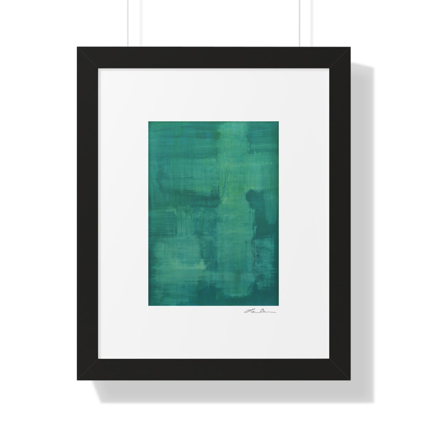 Framed Print by Lori Brunner Art | 'Emerald Rhapsody'  16"x20"