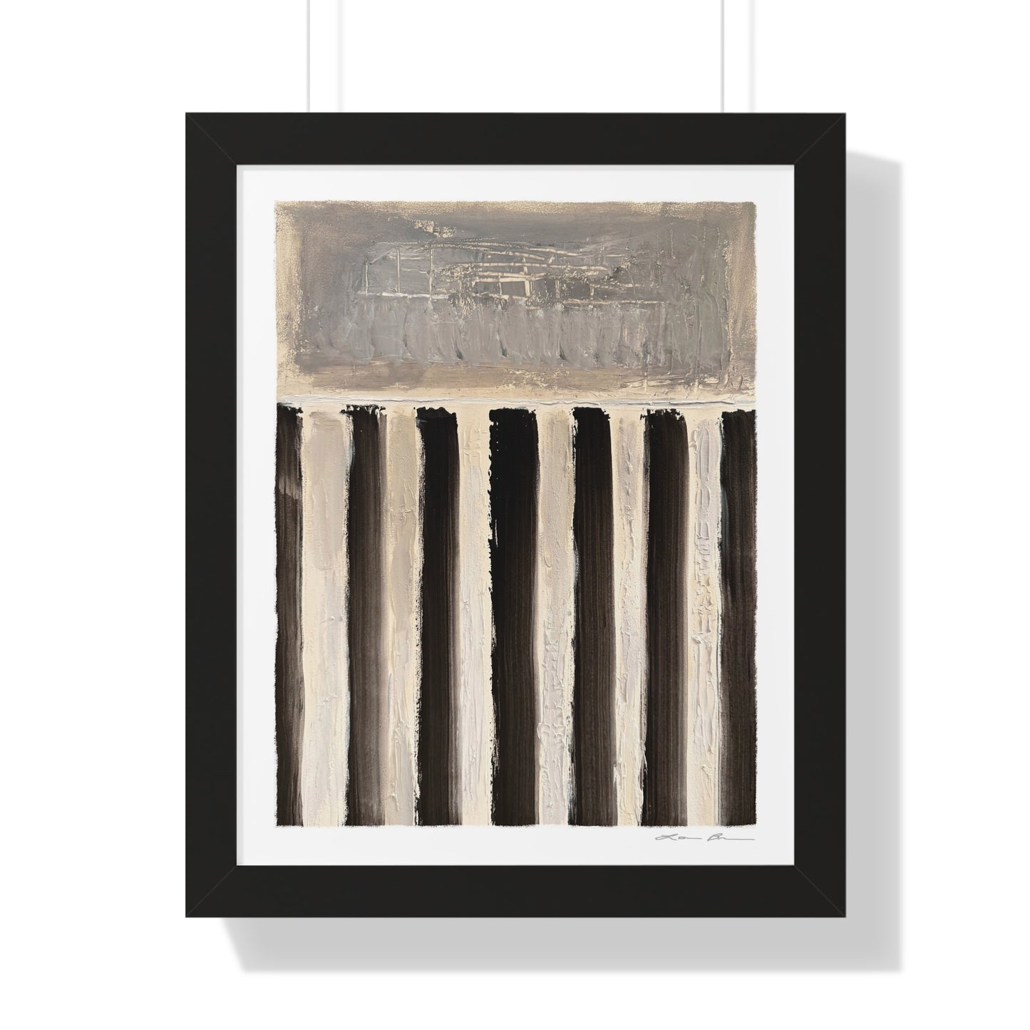 Framed Print by Lori Brunner Art | 'Swim Lanes', 12"x16" and 16"x20" - Three frame choices