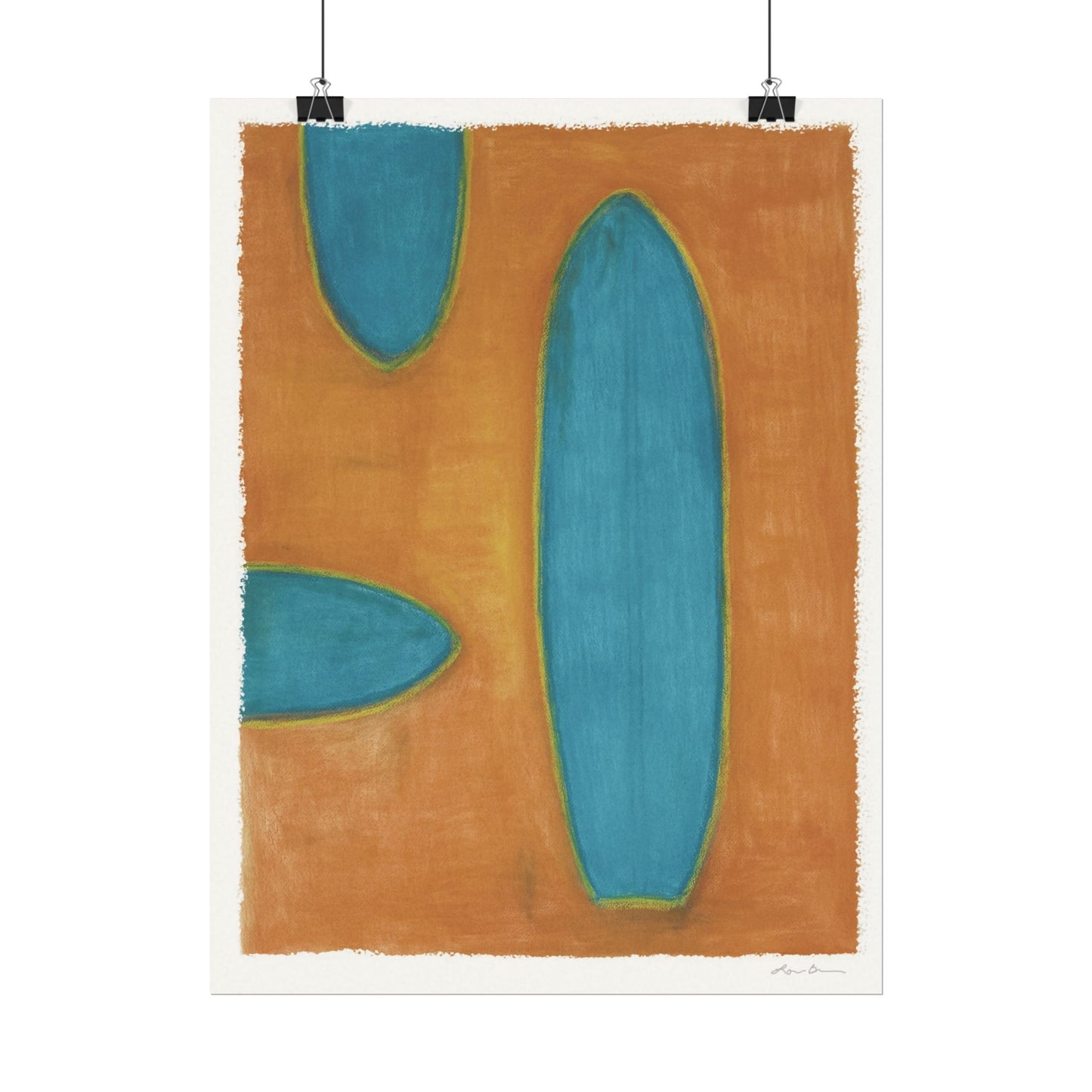 Surf Boards Print 12x16" and 22"x30" by Lori Brunner