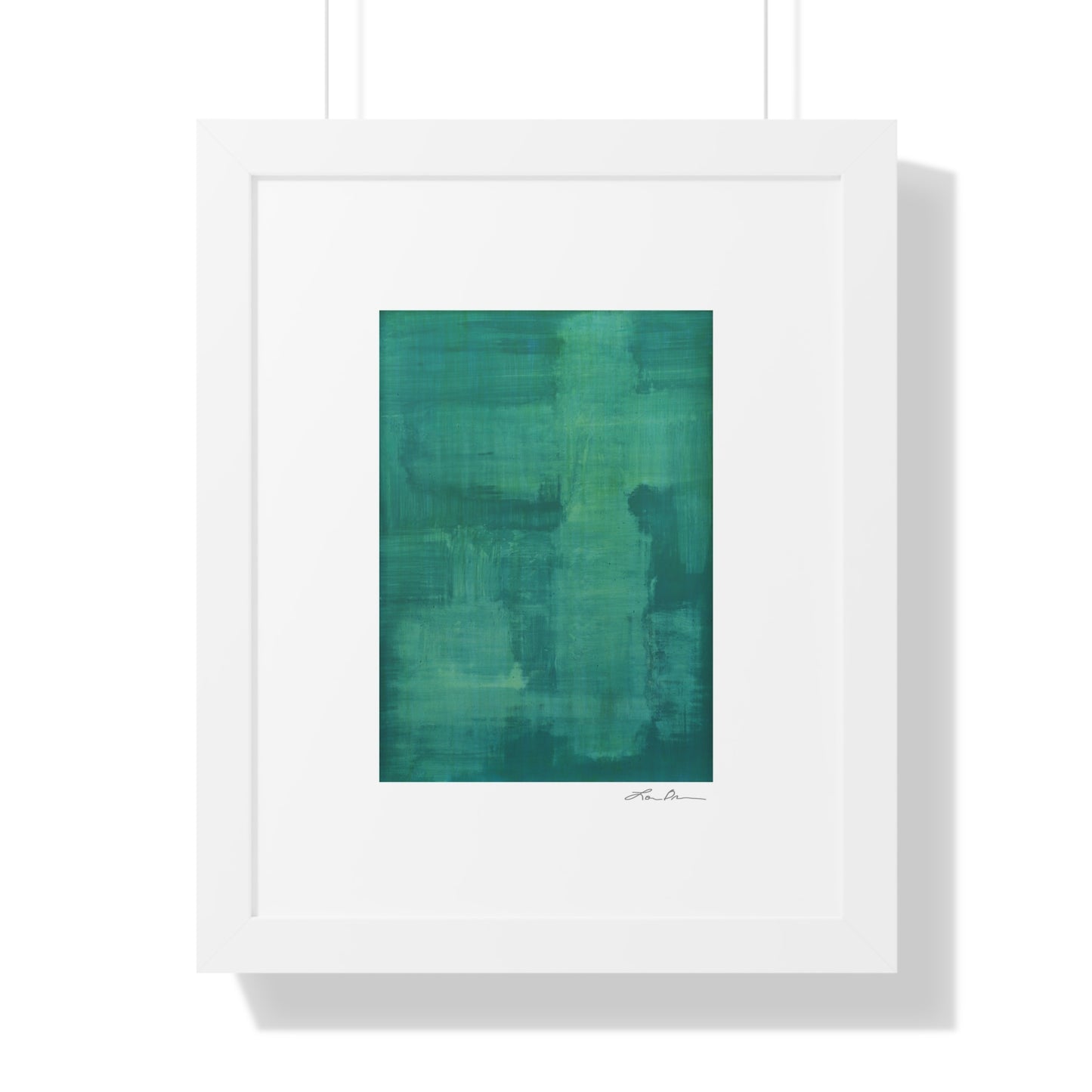 Framed Print by Lori Brunner Art | 'Emerald Rhapsody'  16"x20"