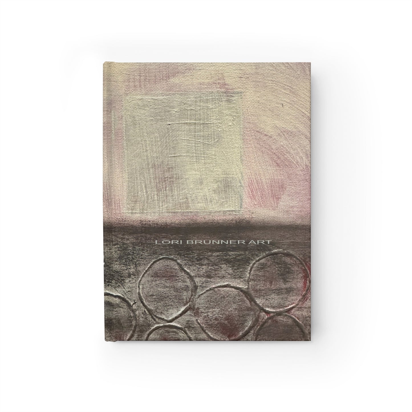 Journal - With artful cover (Gray Bubbles) by Lori Brunner Art - blank pages inside