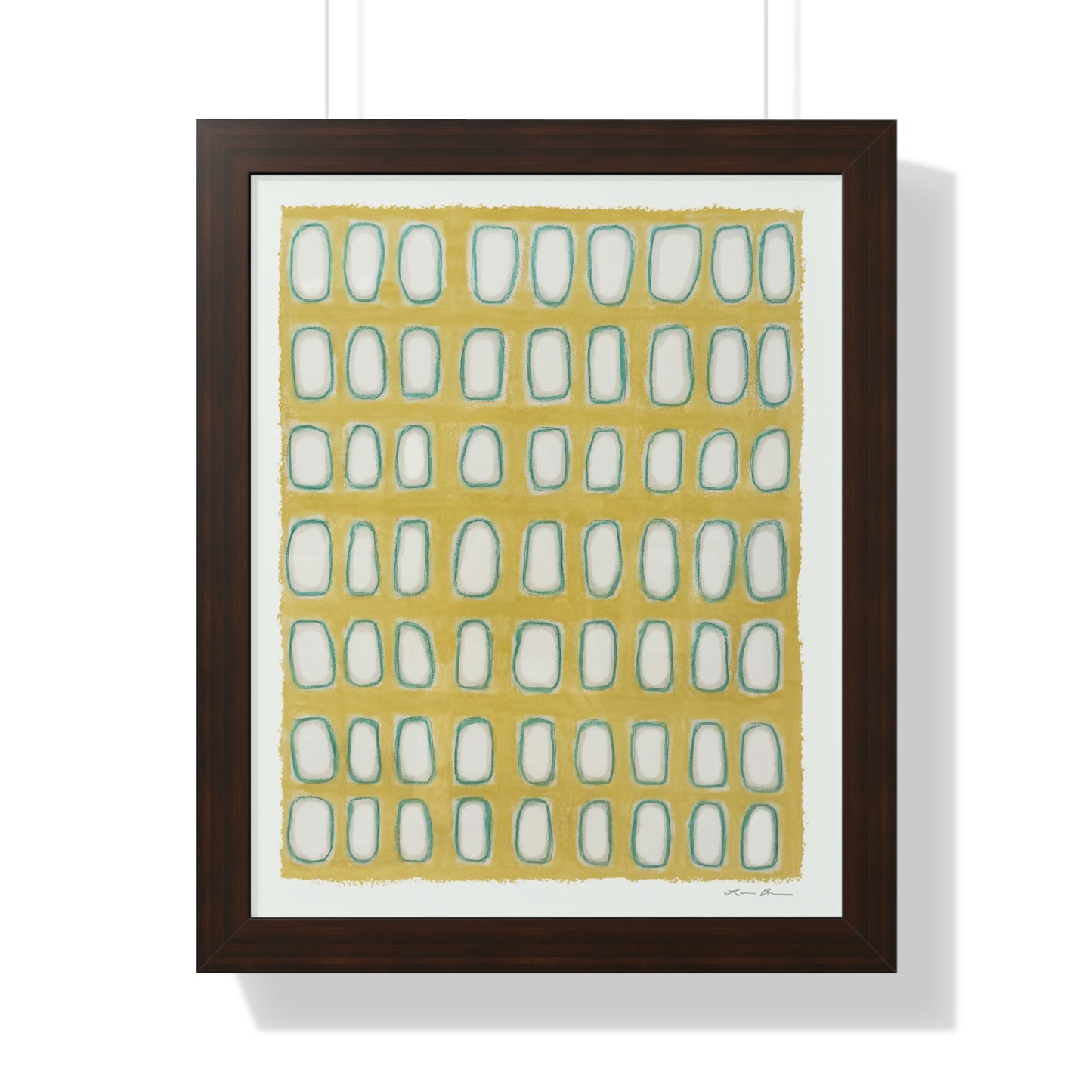 Framed Print by Lori Brunner Art | 'Yellow Windows', 12"x16" and 16"x20" - Three frame choices