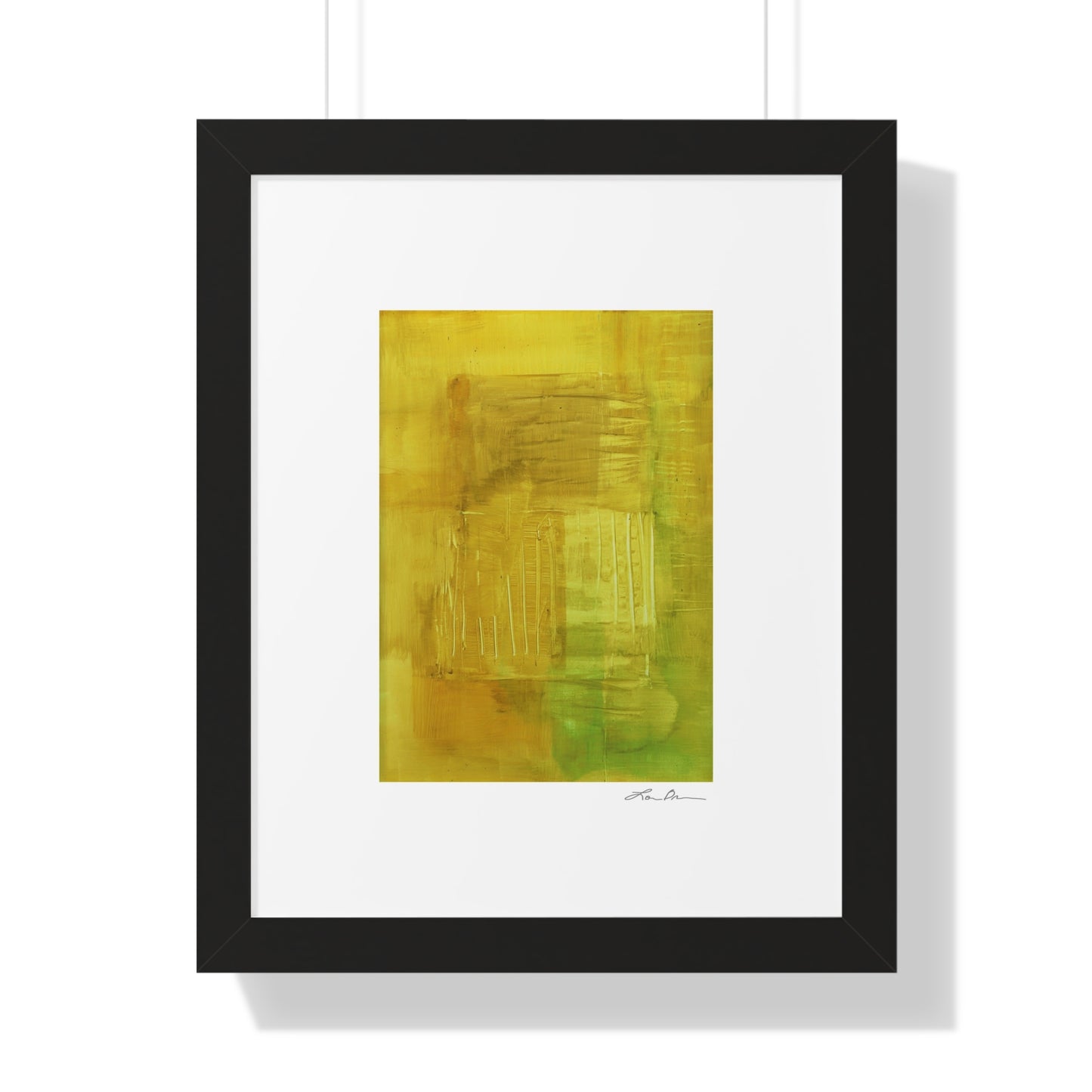Framed Print by Lori Brunner Art | 'Lemon Poppy'  16"x20"
