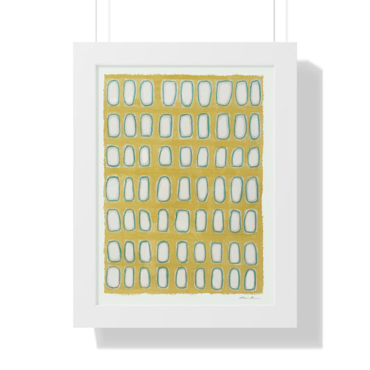 Framed Print by Lori Brunner Art | 'Yellow Windows', 12"x16" and 16"x20" - Three frame choices