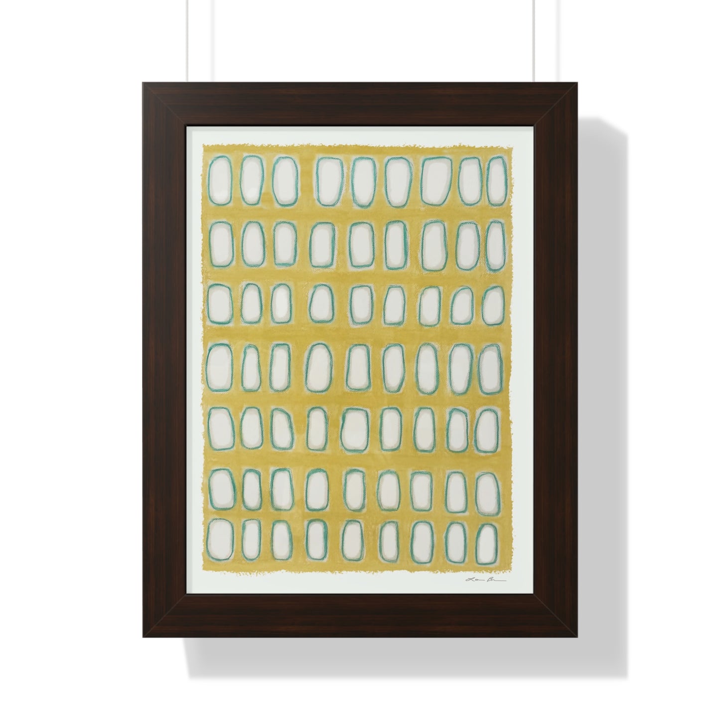 Framed Print by Lori Brunner Art | 'Yellow Windows', 12"x16" and 16"x20" - Three frame choices