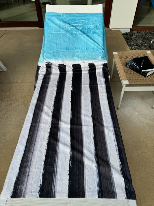 Beach Towel--Sea Blue