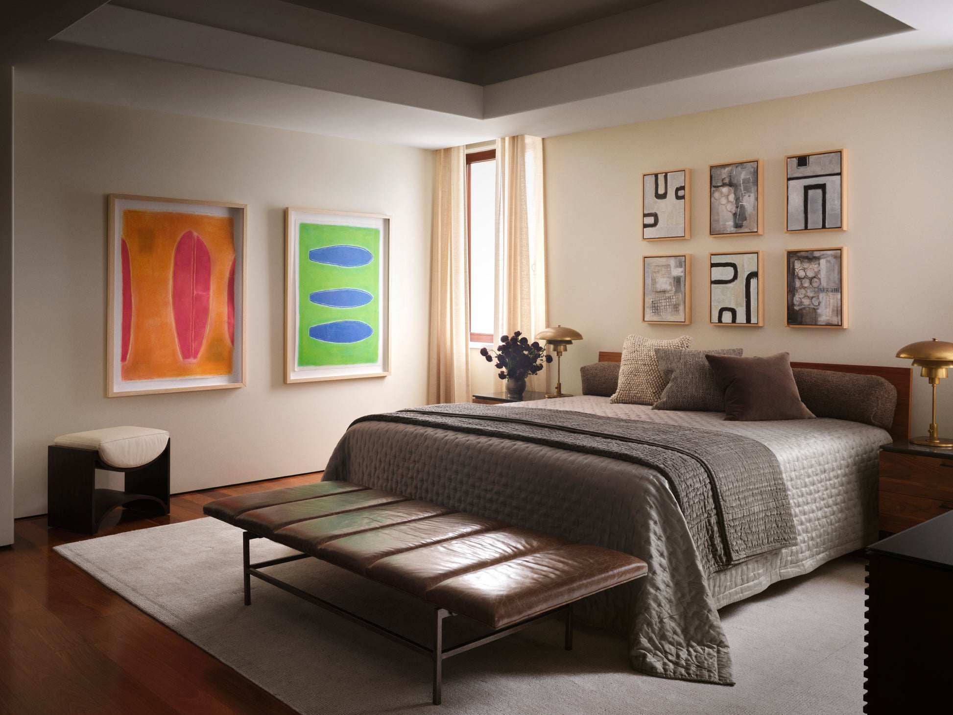 Douglas Friedman photograph of Lori Brunner Art interiors and artwork