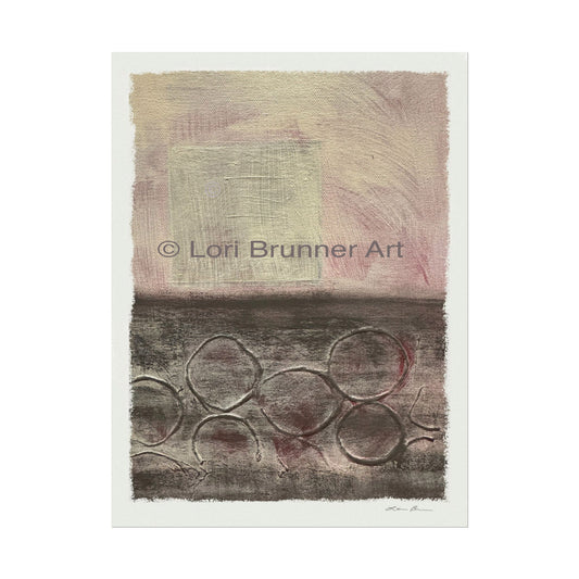 'Gray Bubbles' Print 12x16" by Lori Brunner