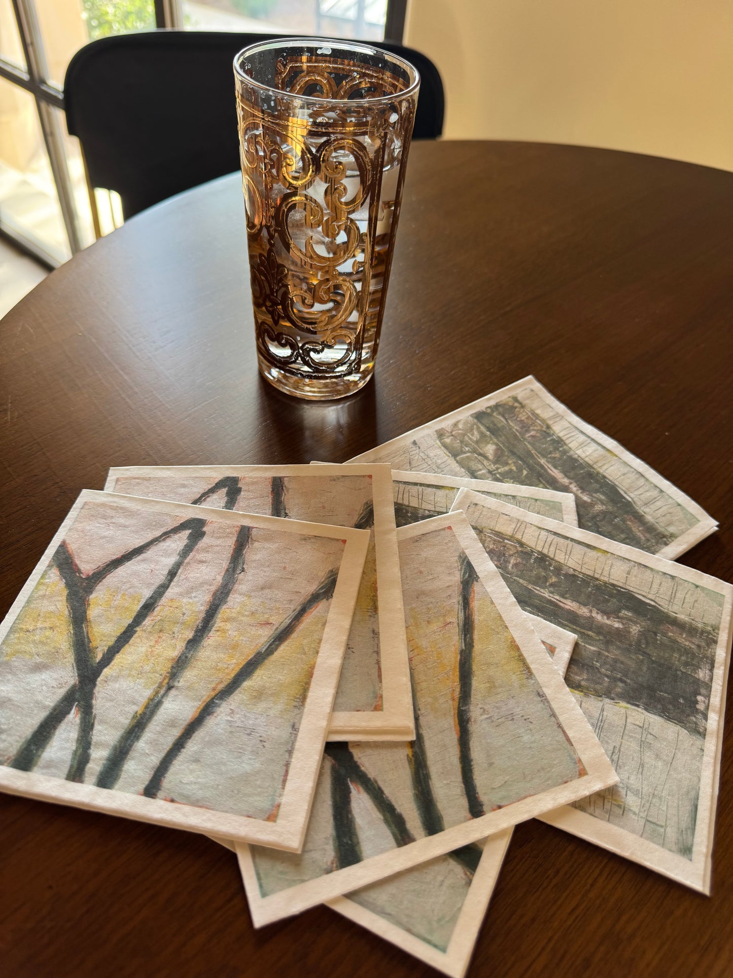 Artful Cocktail Napkins--Saguaro I