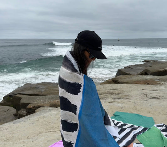 Beach Towel -- Classic Blue