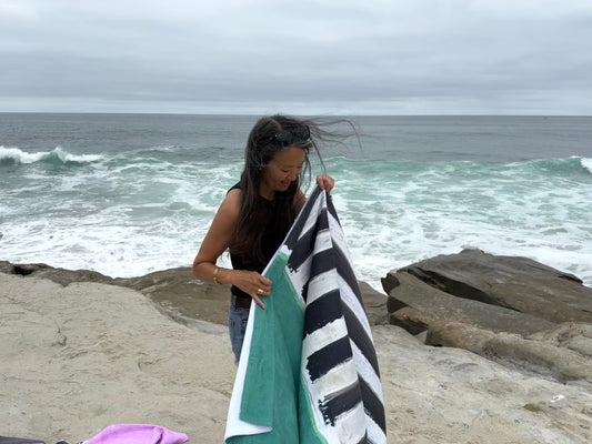 Beach Towel -- Classic Green