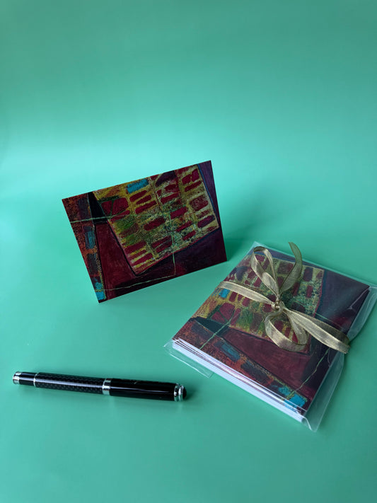 Notecards (5-pack) ‘Quilting’ (In-store)